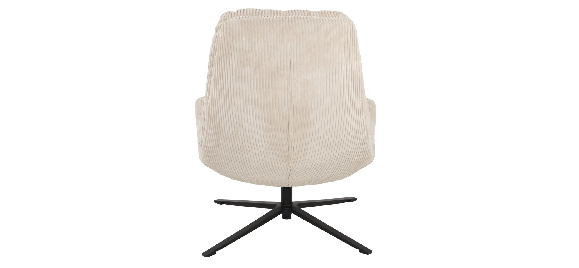 Relaxsessel mit Hocker, Cord beige - Duane