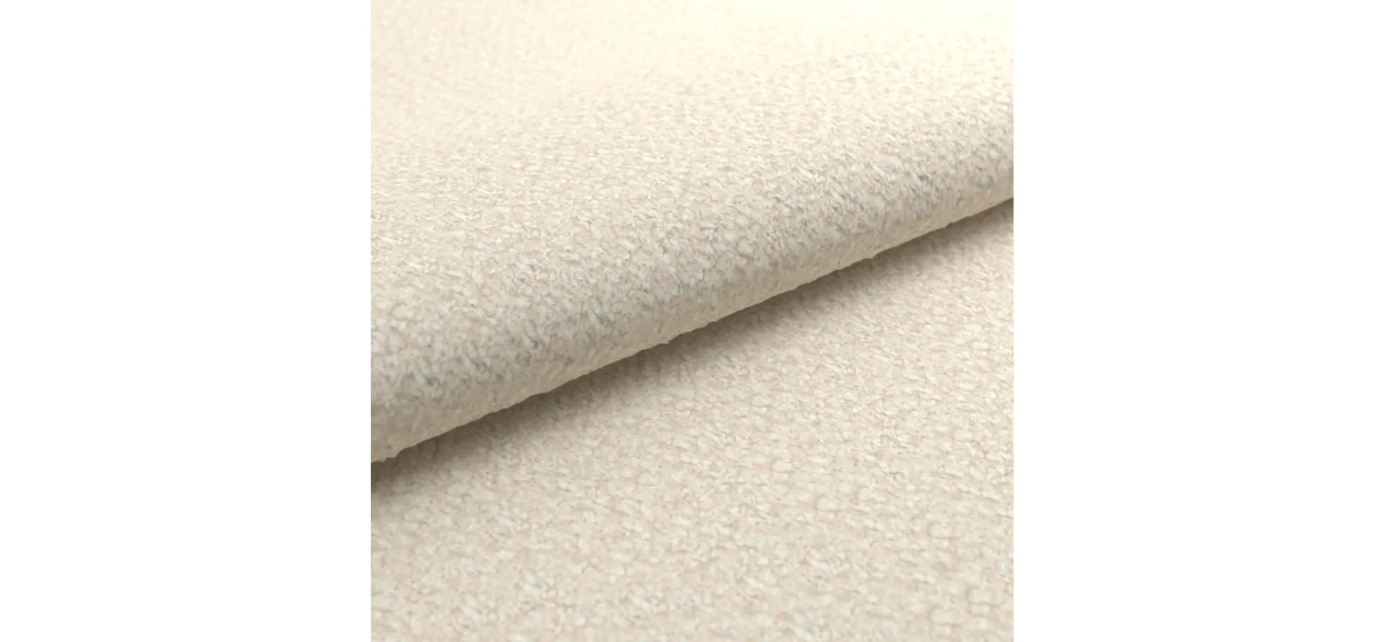 Sofa CHIRA - 2,5-Sitzer, Stoff, Creme