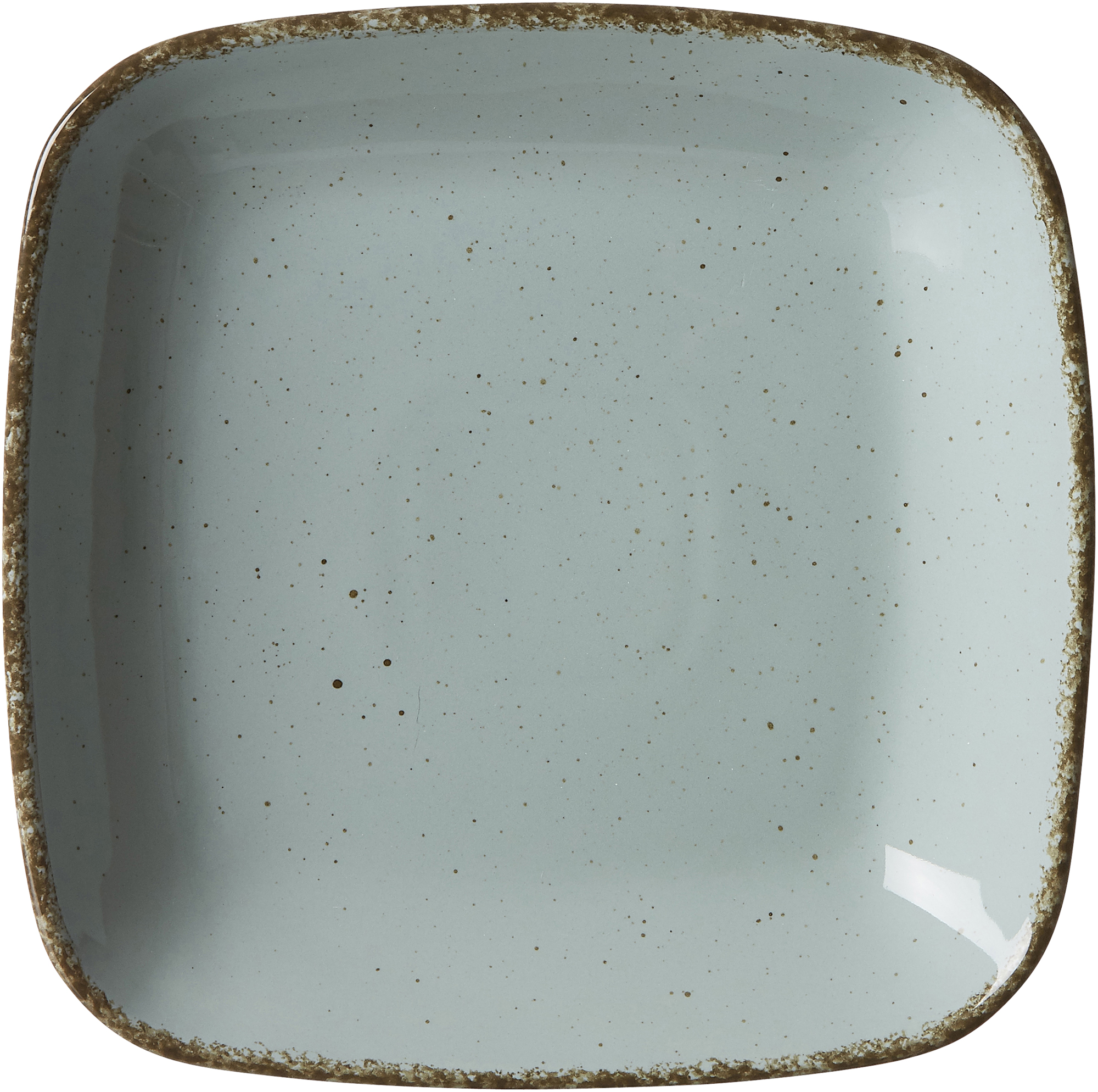Suppenteller Casa Blau 22 x 22 cm - Porzellan, spülmaschinenfest, quadratisch, blau