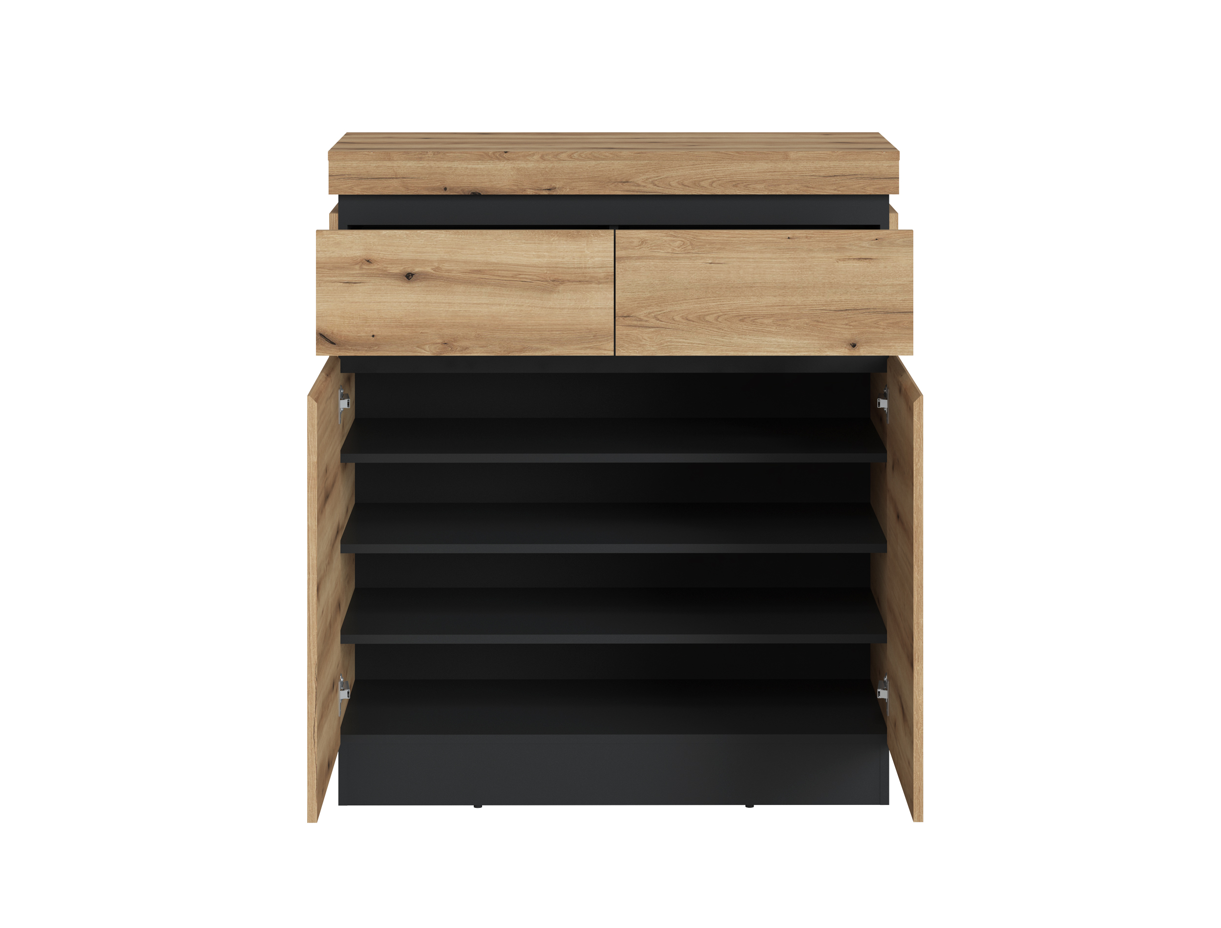 Schuhschrank, Coast Evoke Eiche, 2-türig - Waca