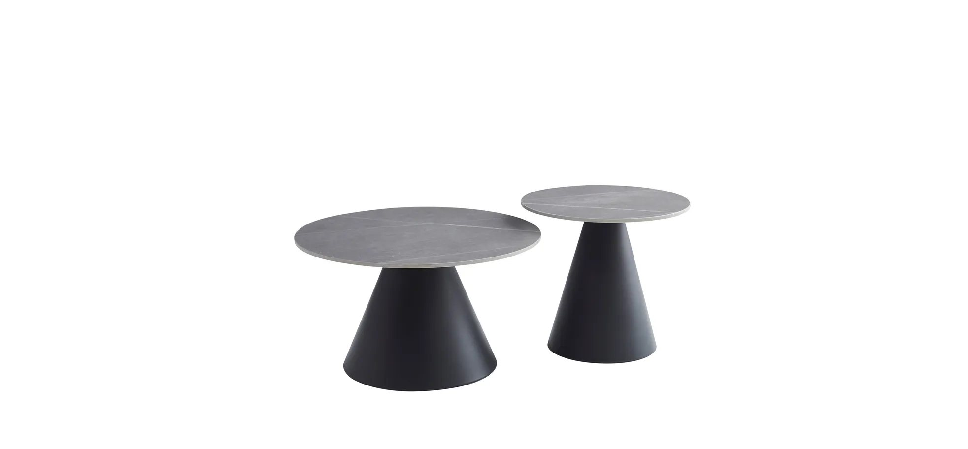 Couchtisch, 2-er Set, grau matt - MyStyle 1029