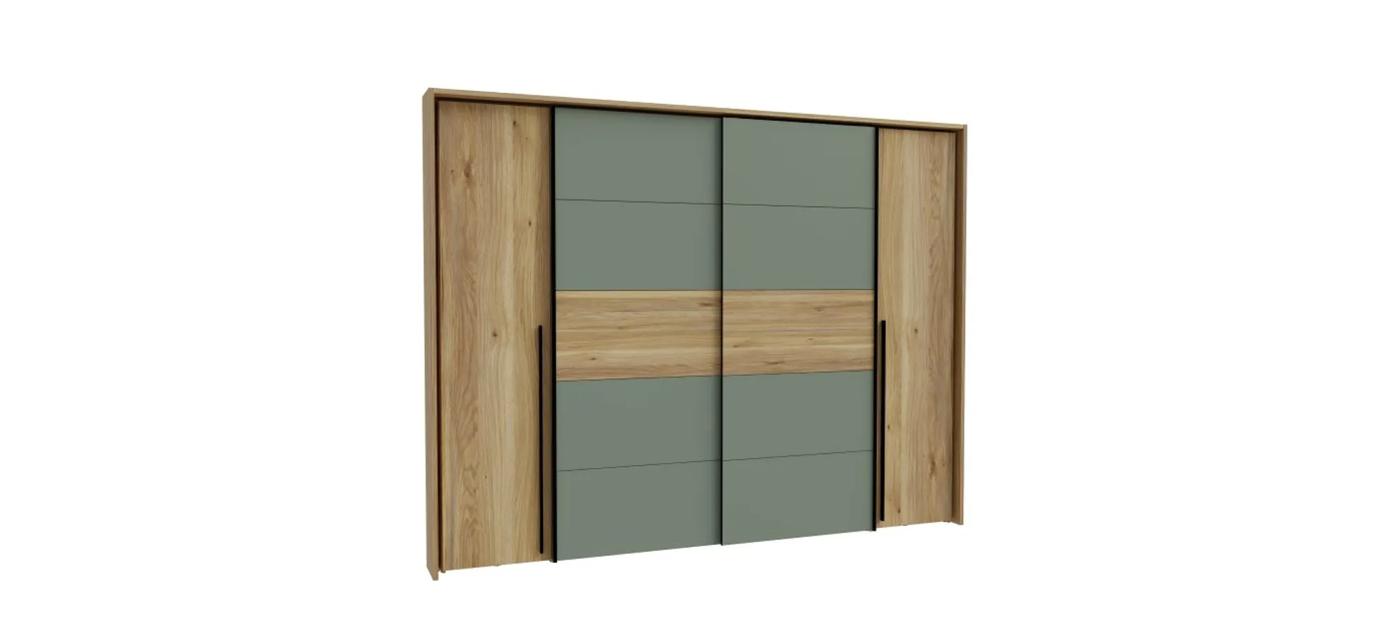 Kleiderschrank, Eiche, Salbei - Fahda