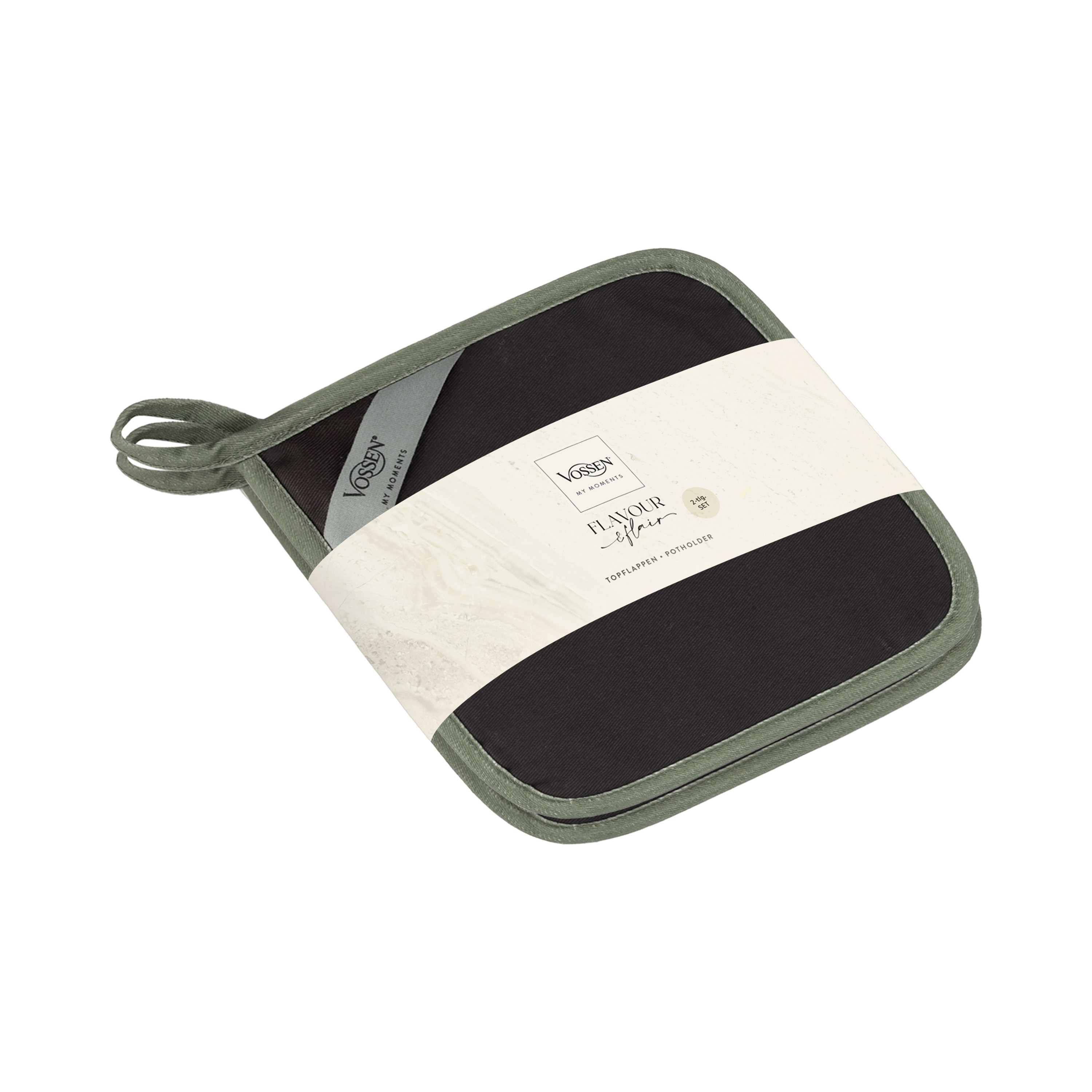 Oven Chic 2xTopflappen - granit