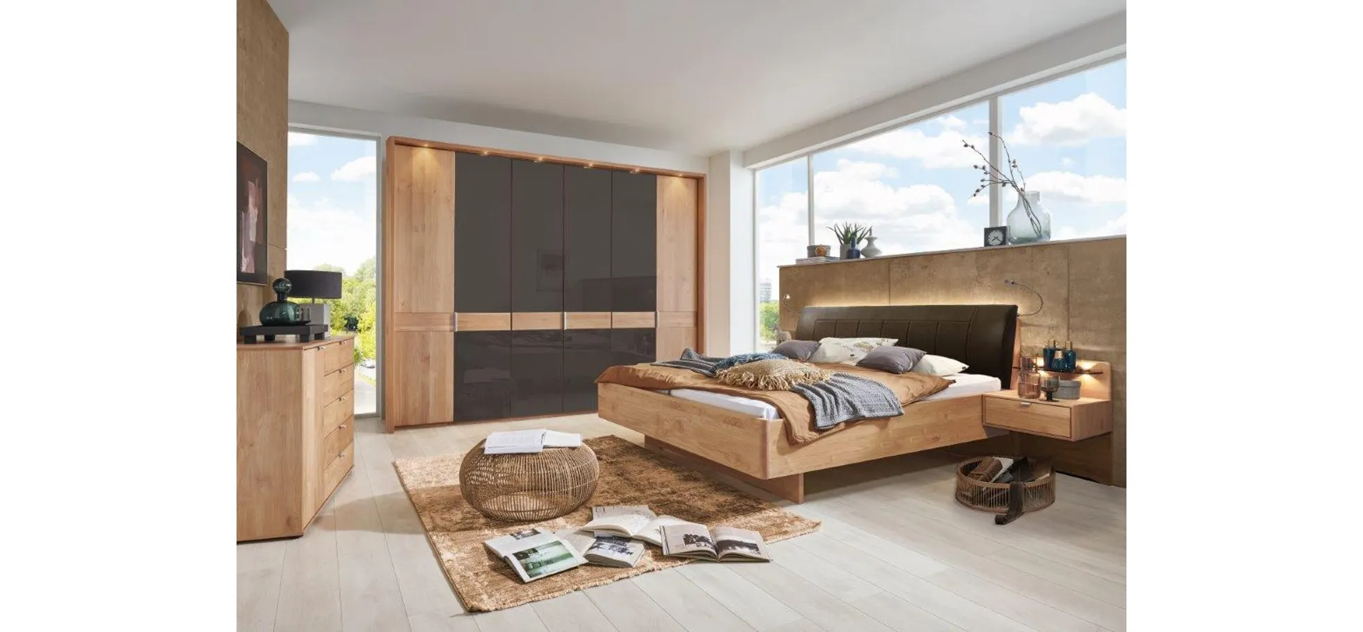 Drehtürenschrank, Erle teilmassiv - LS 974222