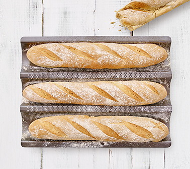 Baguette-Blech - 38,5 x 28 cm, Höhe 4 cm