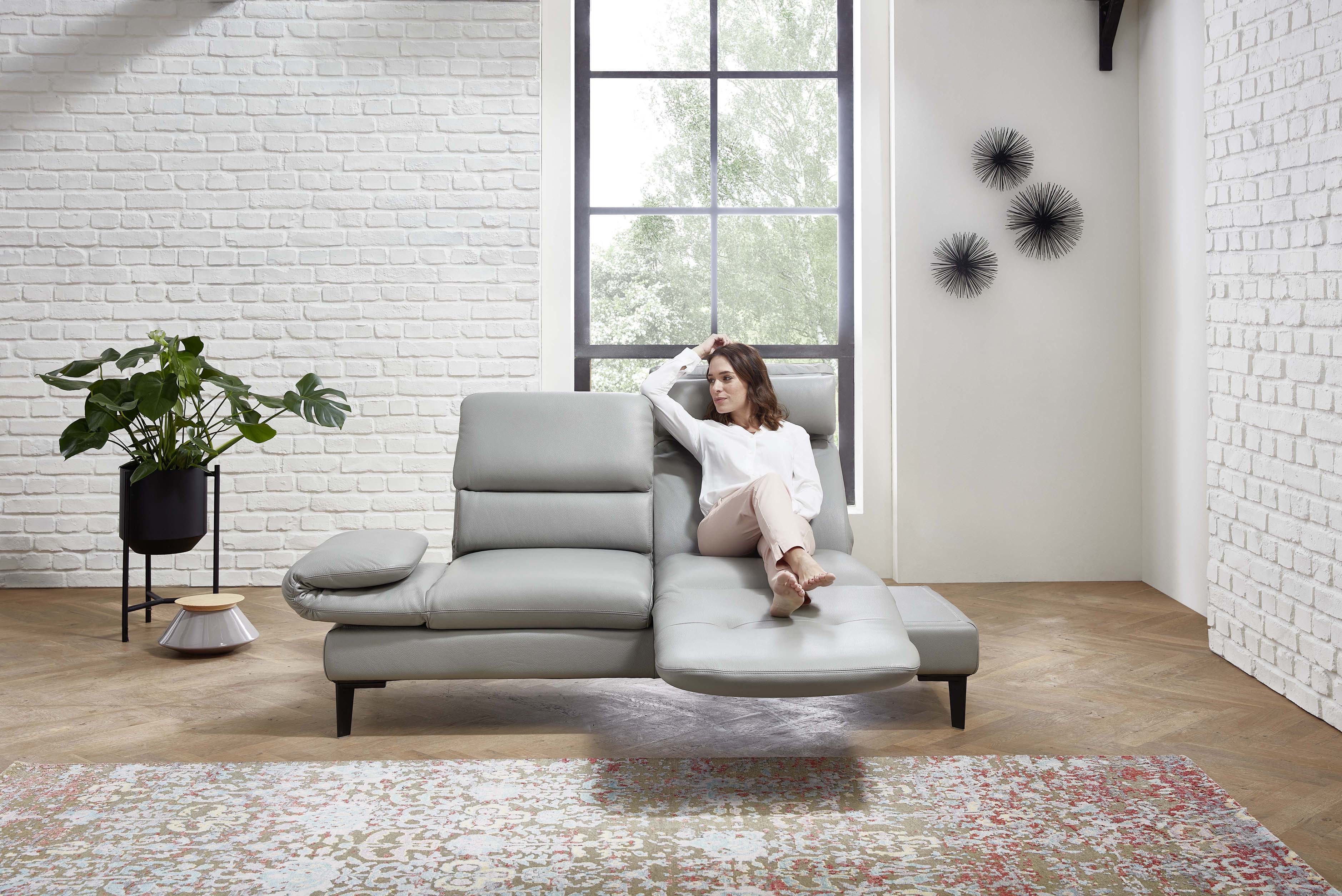 Sofa 2,5-sitzig, Leder Larina asche - MyStyle 2151 Sofa 2,5-sitzig, Leder Larina asche - MyStyle 2151