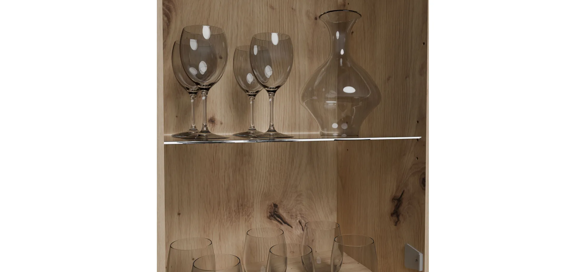 Wohnwand, Artisan oak, Sand  - Frana