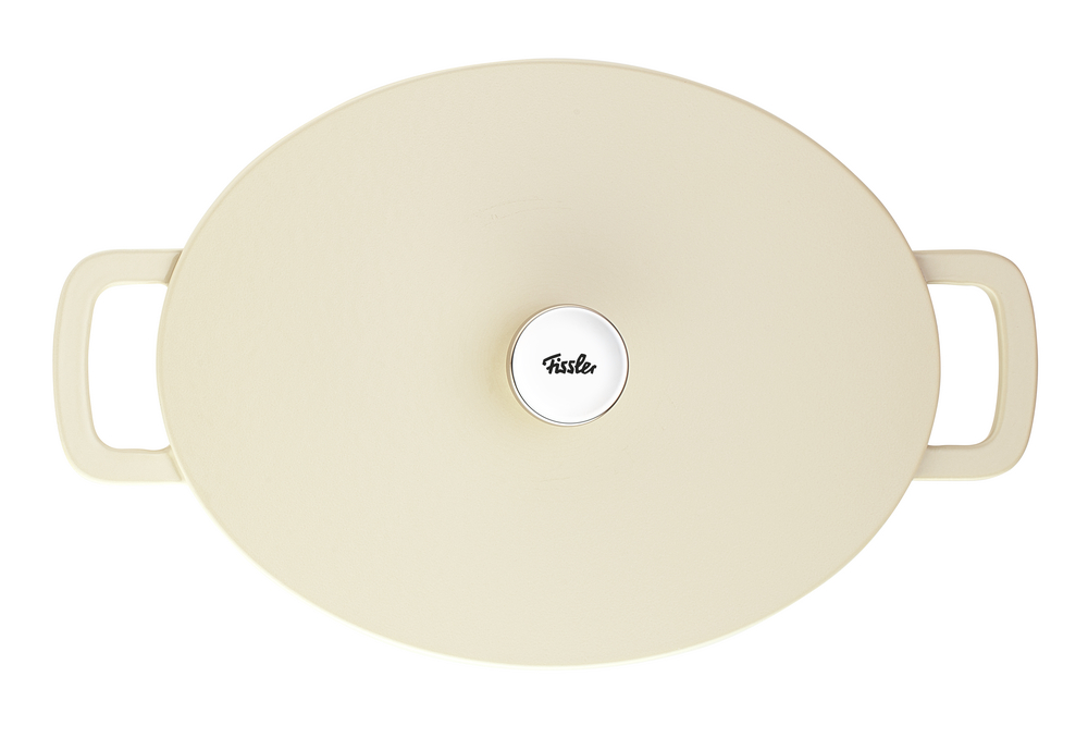 Bräter elfenbein, email., Gusseisen, oval 33cm - Moments Collection