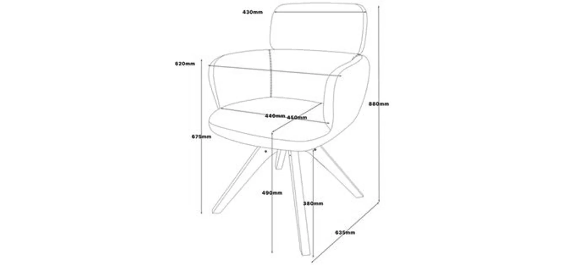 Armlehnstuhl, Stoff Malve - Manja