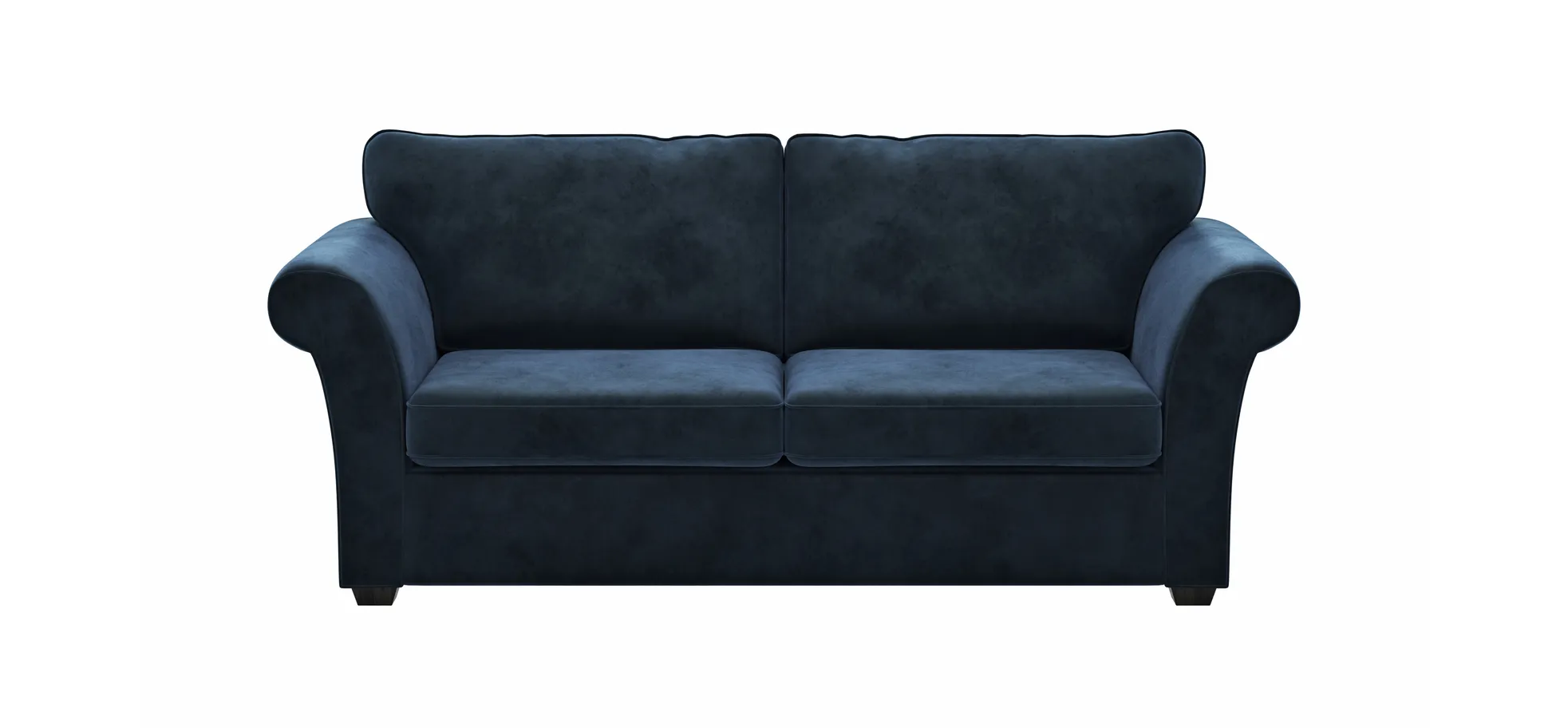 Sofa Brunswick Romantic - 3-Sitzer, Stoff, Dunkelblau