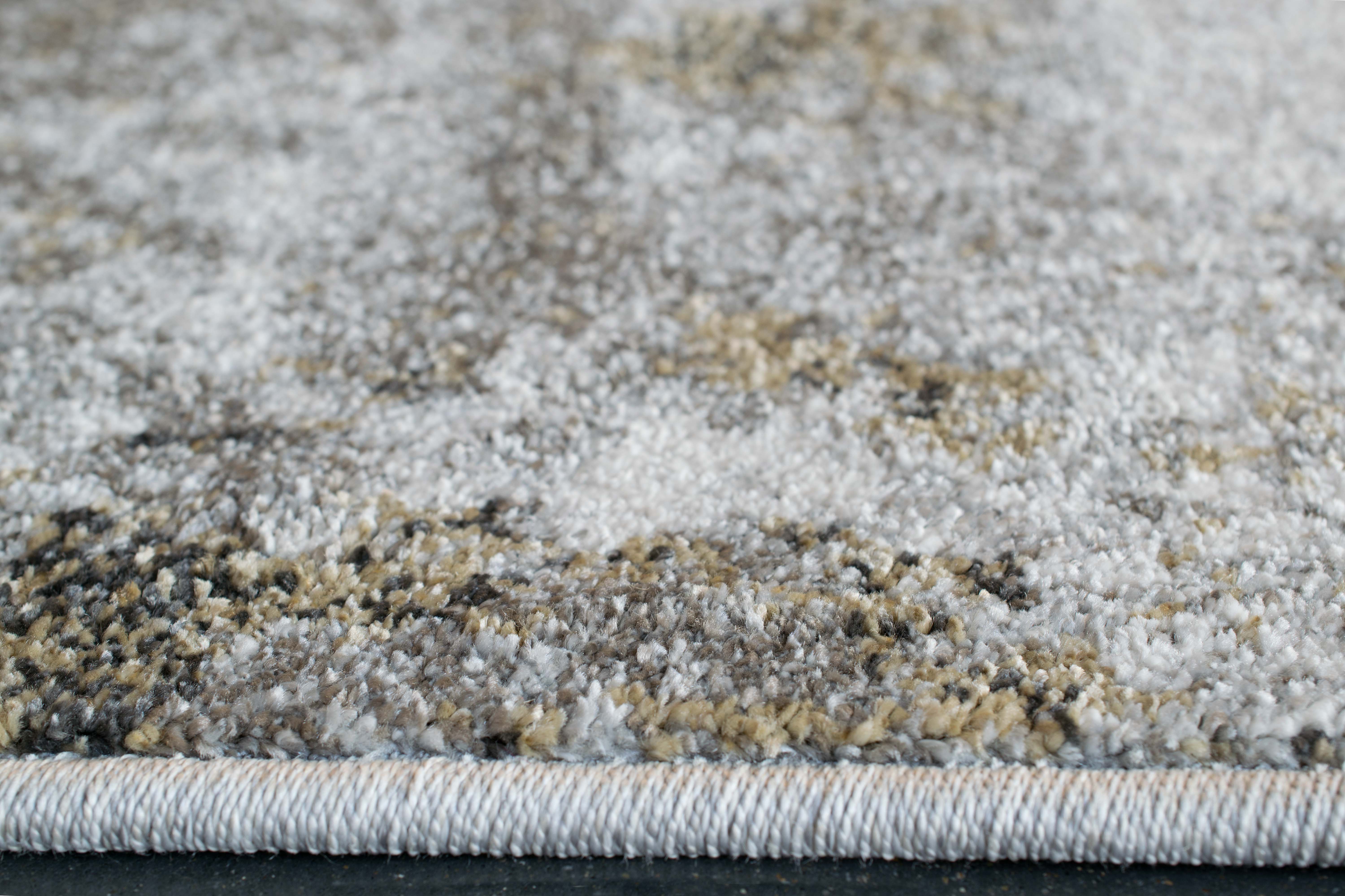 Webteppich, grau-silber-gold, 160x230 cm - Radison
