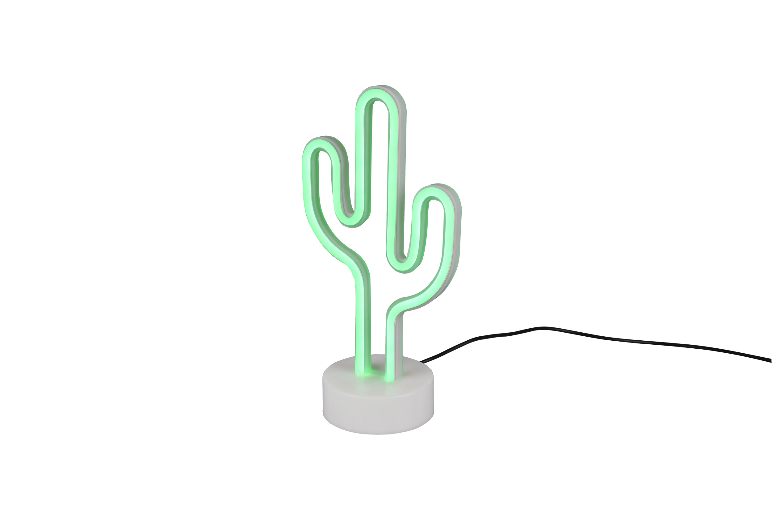 Tischleuchte Cactus - 1flg., Kunststoff/weiß, ca.14,3 x29,6 x8,5cm