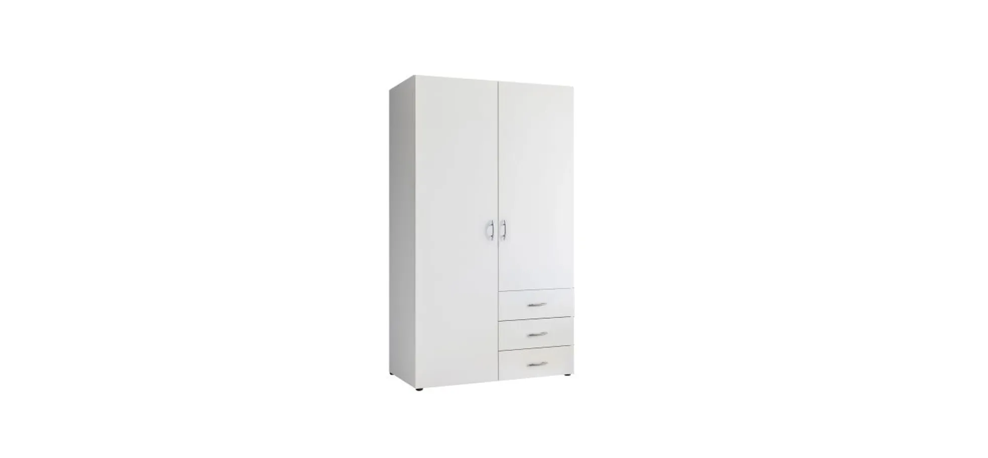 Kleiderschrank- B ca. 100 cm, Weiß