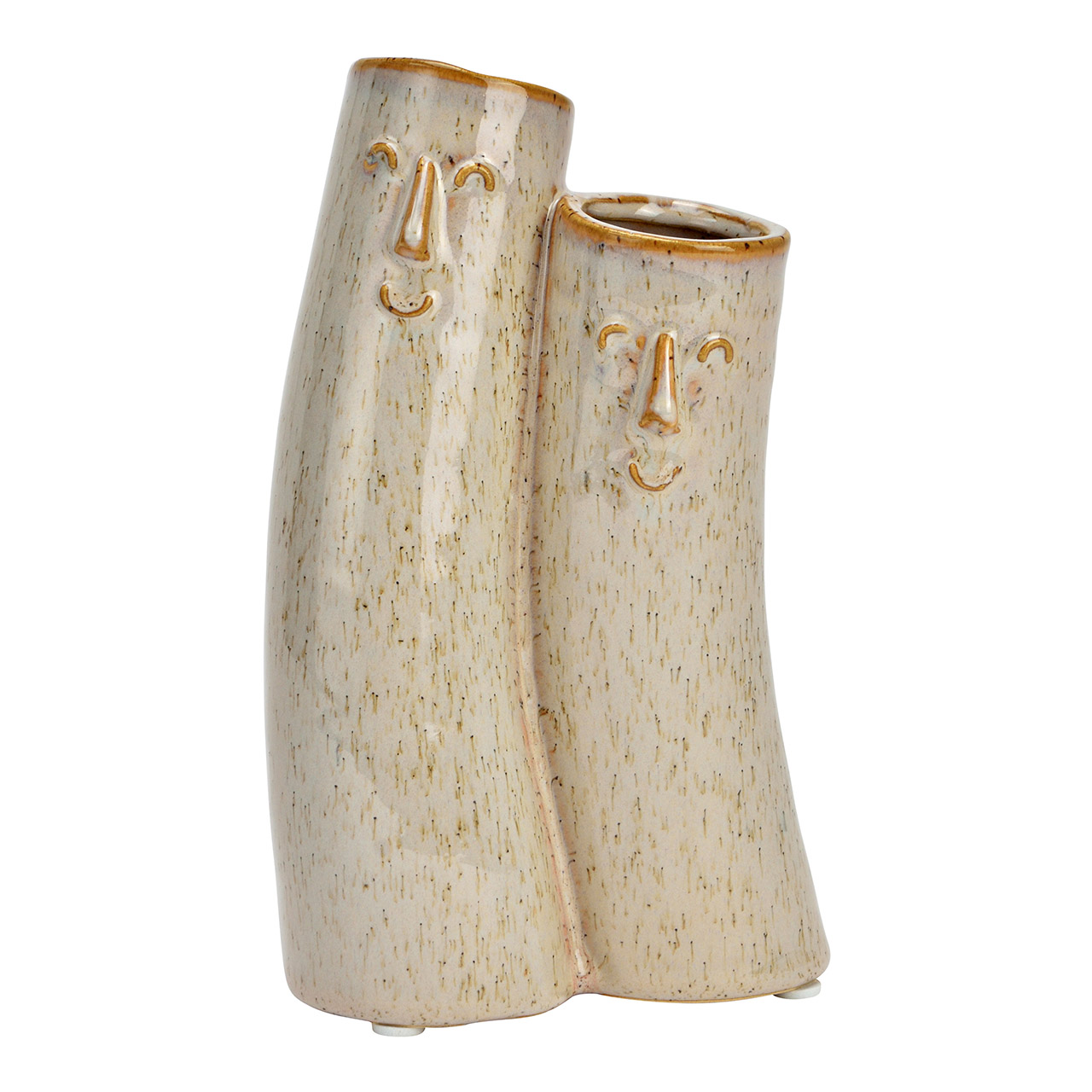 Vase Paare Keramik, Beige ca. - 11x18x7cm