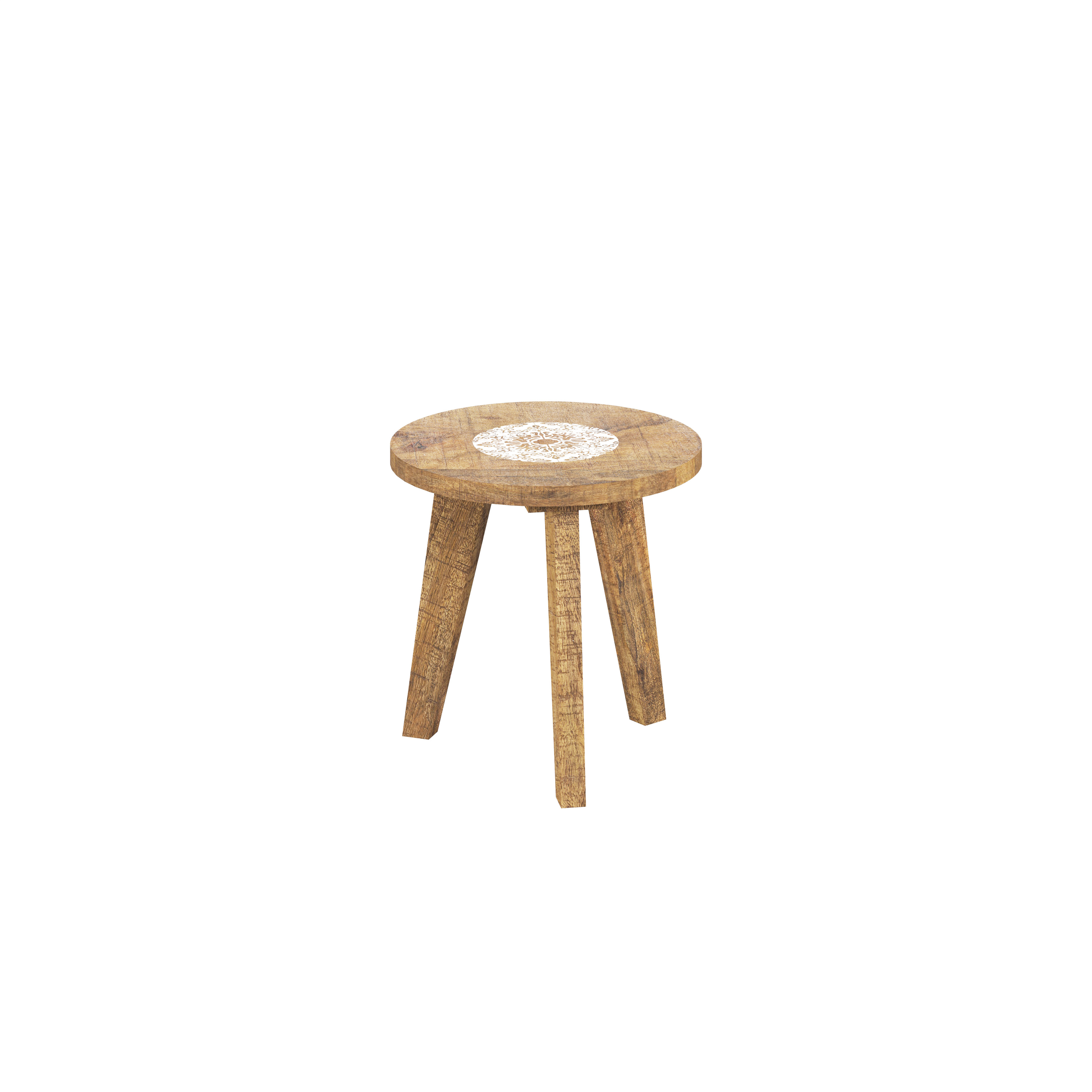 Beistelltisch, Mangoholz, Ø ca.32cm - MyStyle 1008