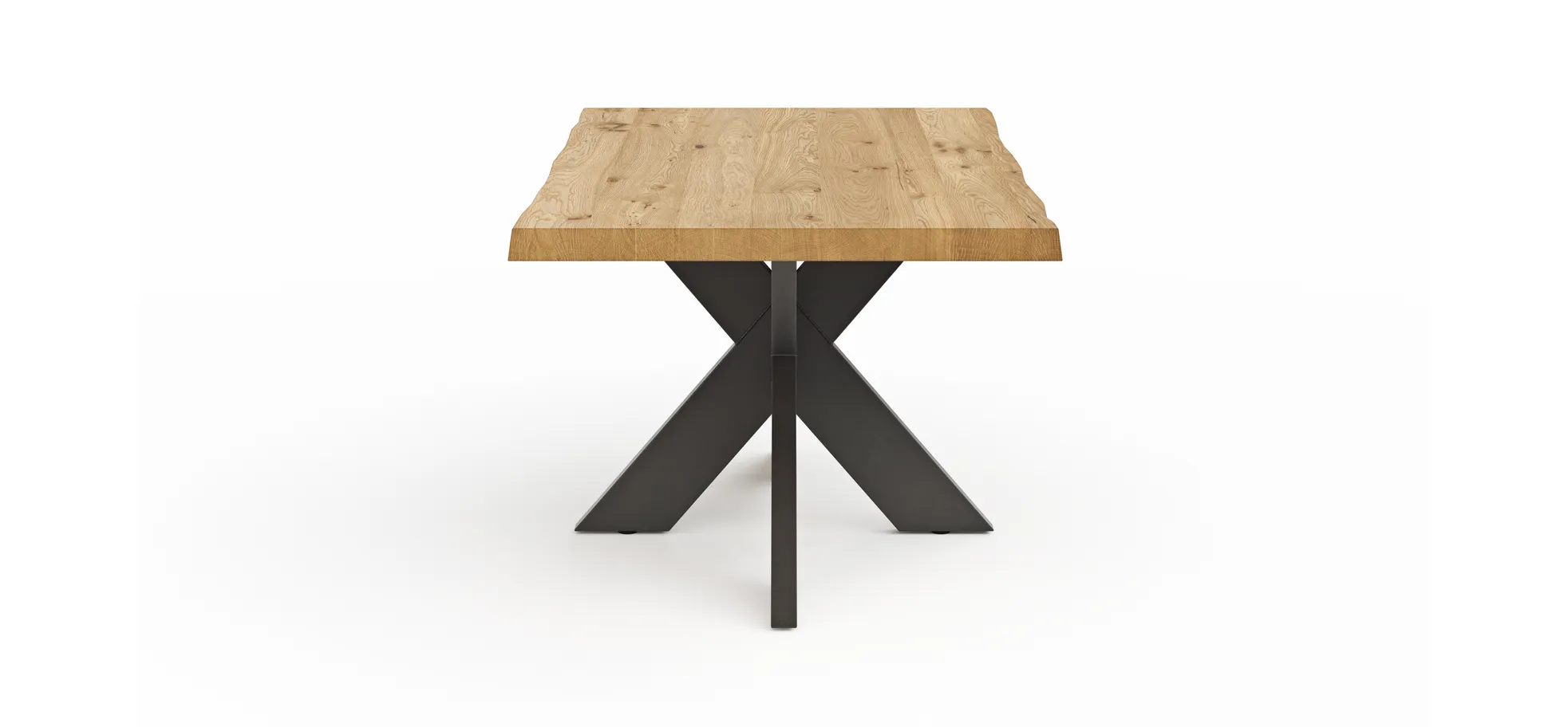 Esstisch Clifton - LB ca. 180x100 cm, Wildeiche massiv