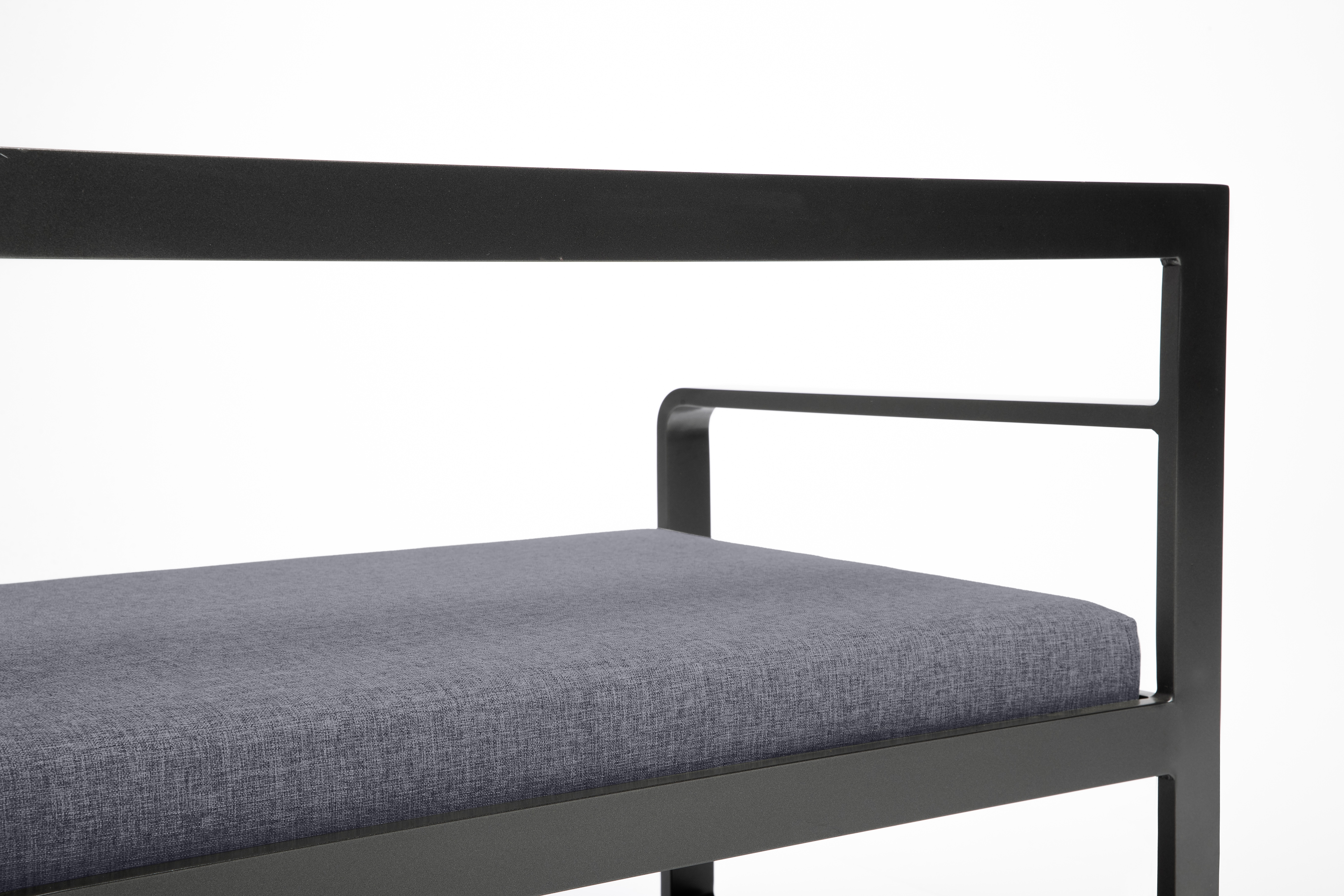 Eckset mit Tisch und Bank, anthrazit - Ocean CD