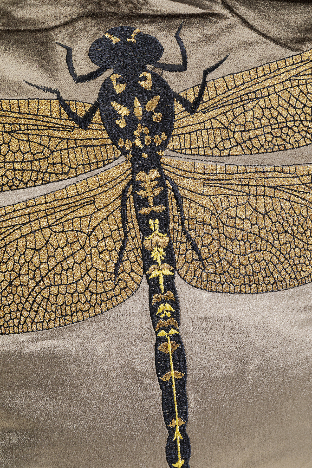 Kissen Glitter Dragonfly, braun - Accessoires