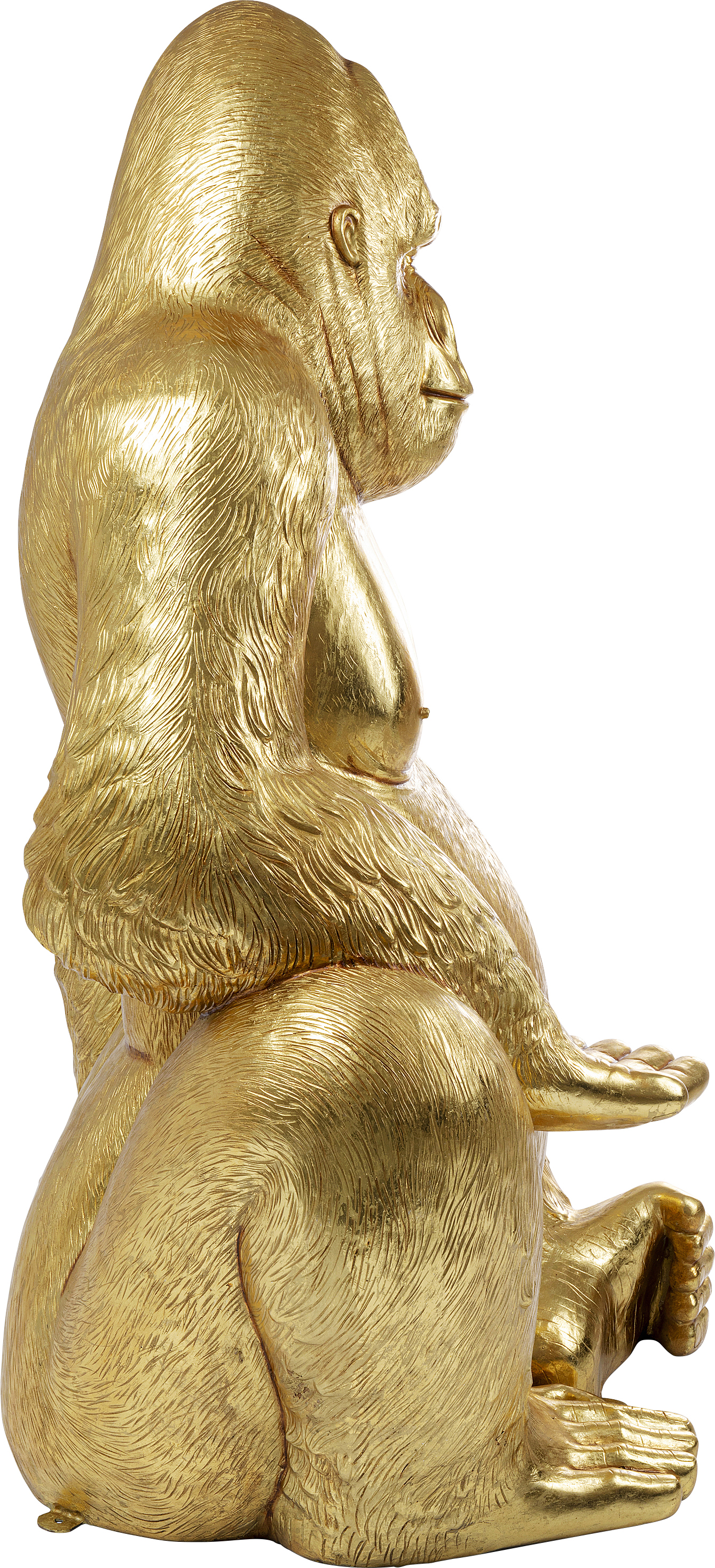Deko Figur Gorilla XL, gold - Accessoires