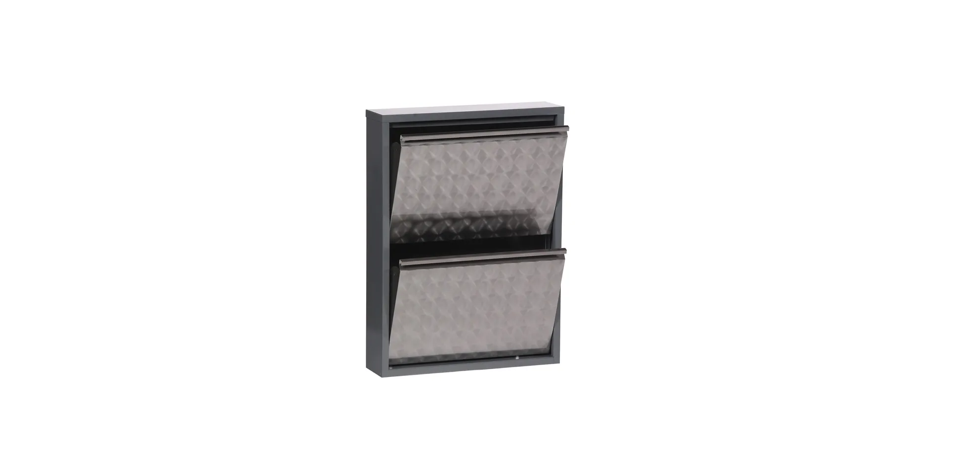 Schuhschrank - B ca. 50 cm, Dunkelgrau