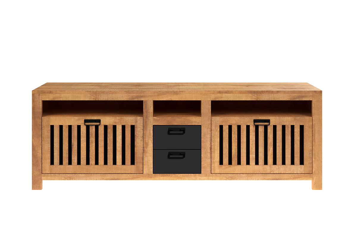 Lowboard,Mangoholz, ca.180cm breit - MyStyle 1010