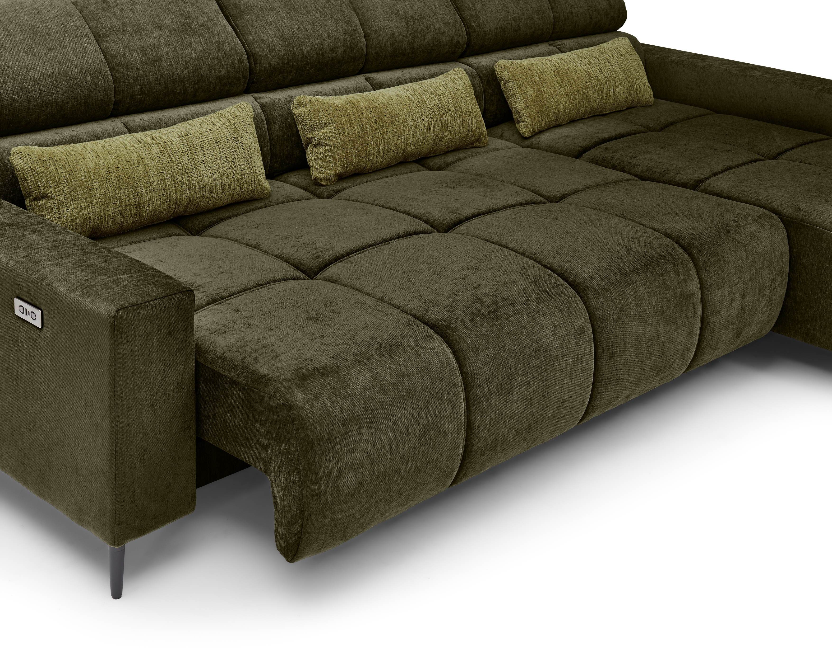 Ecksofa, Stoff wintermoss - Hilaria 