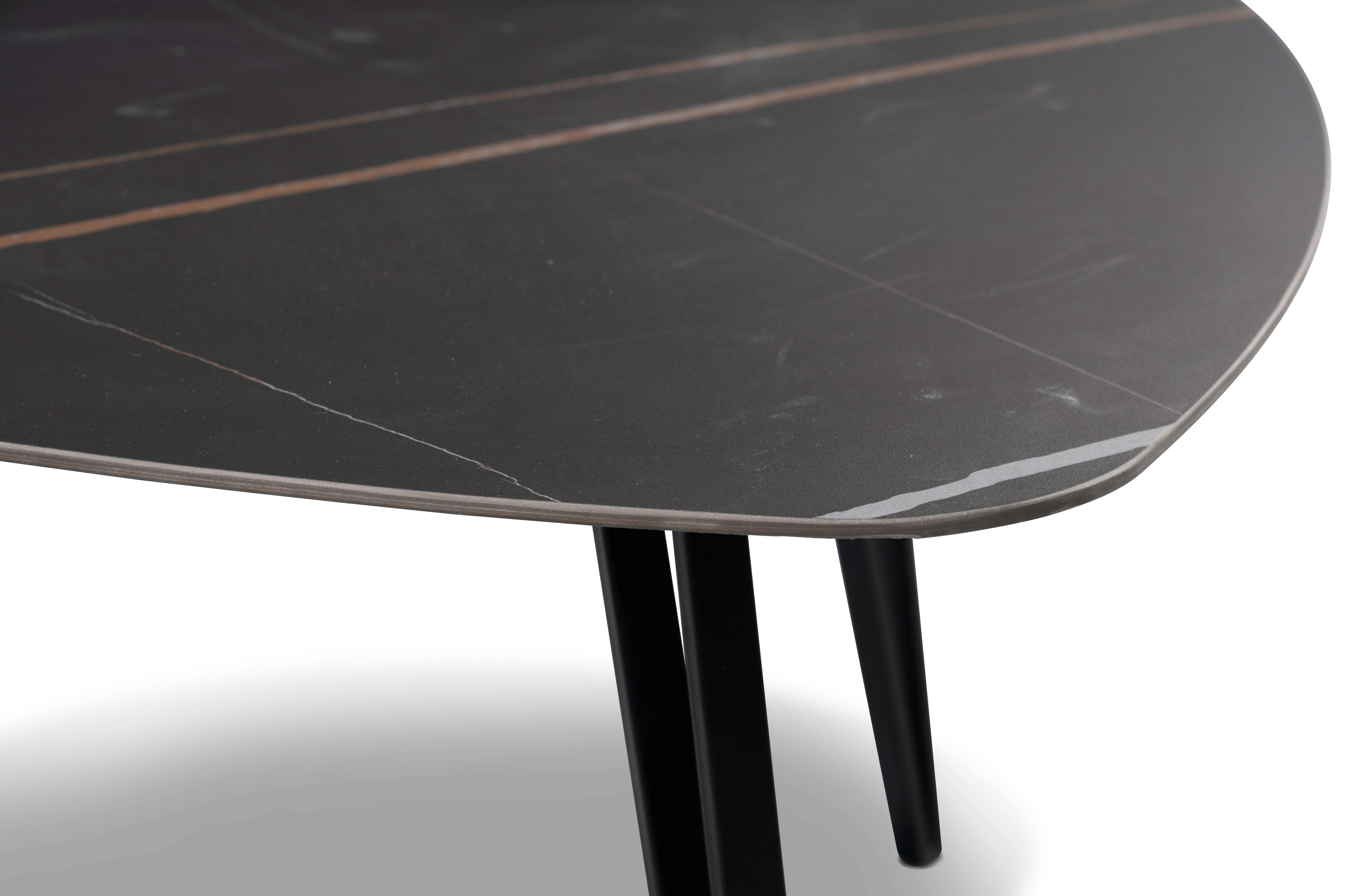 Couchtisch, Stein dunkel, 83cm breit - Mabou
