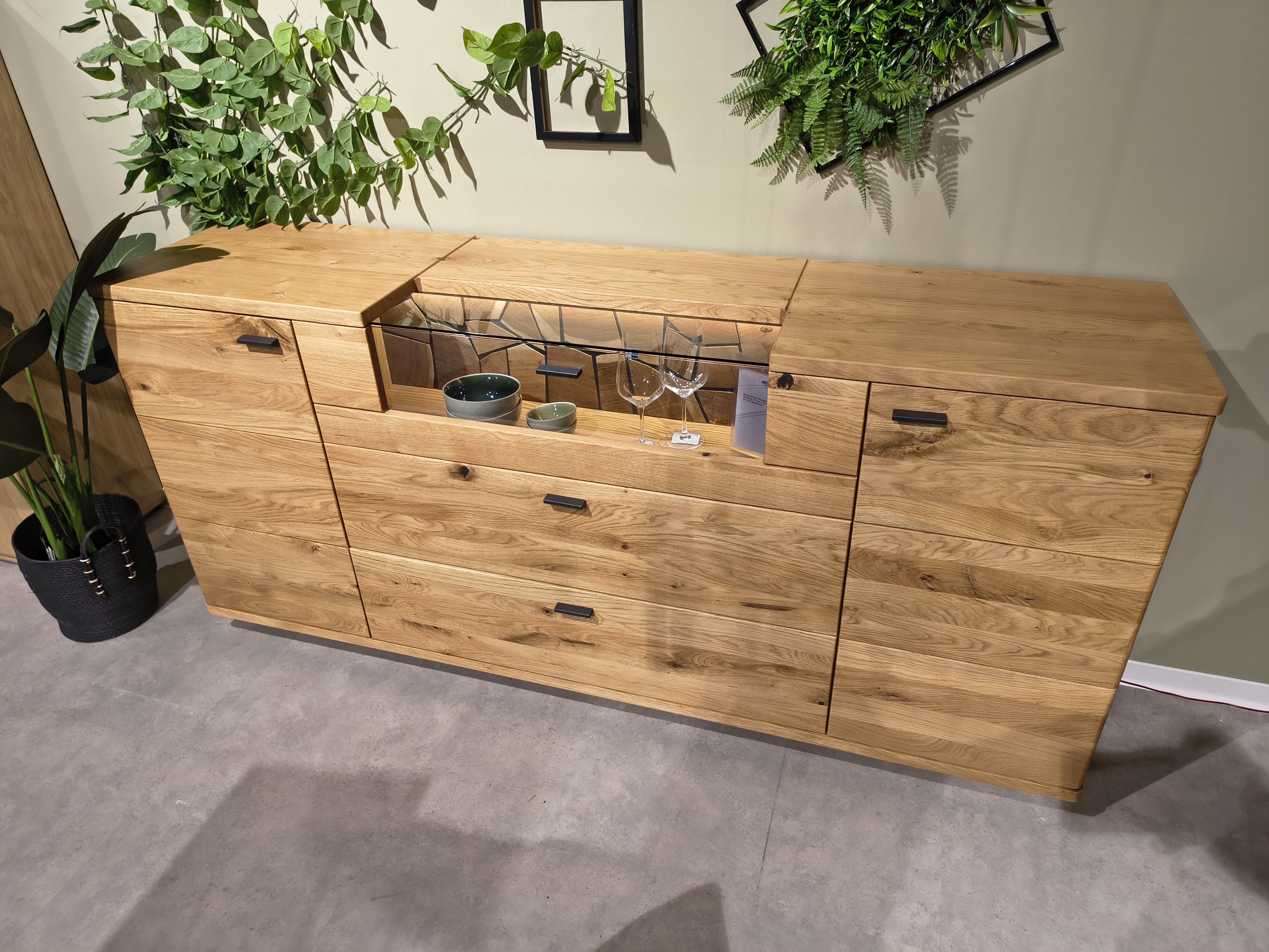 Sideboard, Wildeiche massiv geölt  - LS24 Lipari