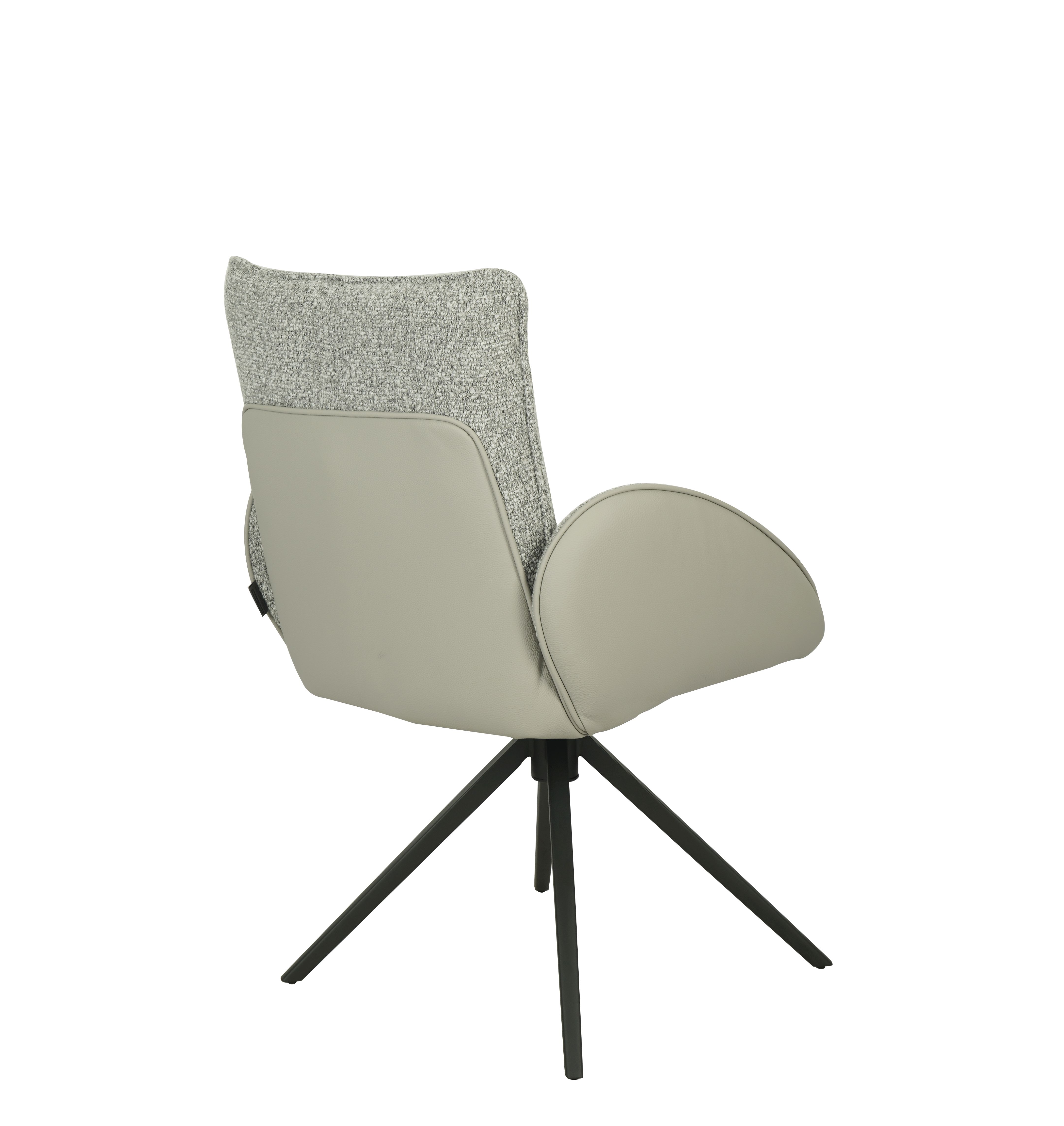 Armlehnstuhl, silberfarben - Maura