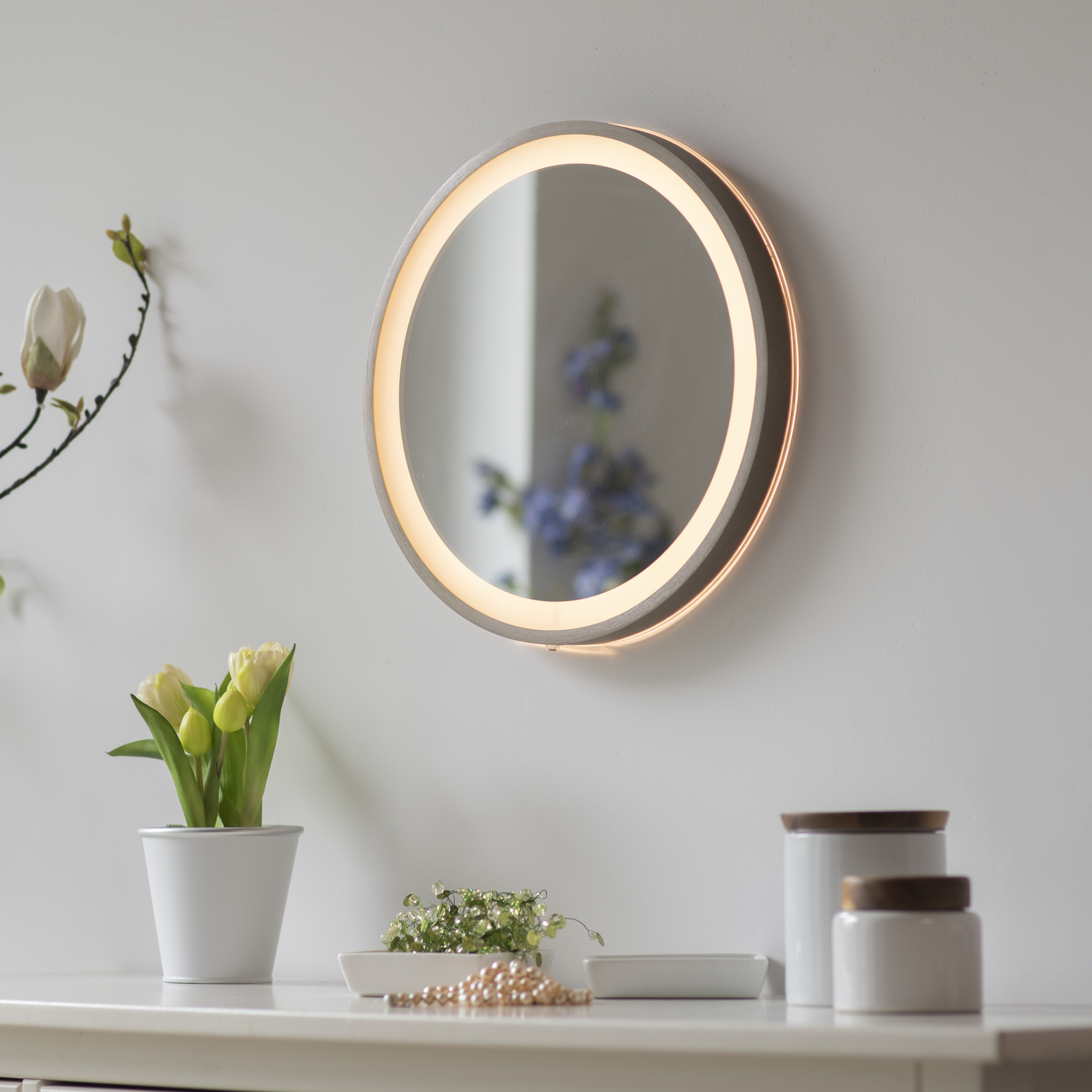 Spiegel VIDRO - bronce, inkl. abnehmbarer Powerbank