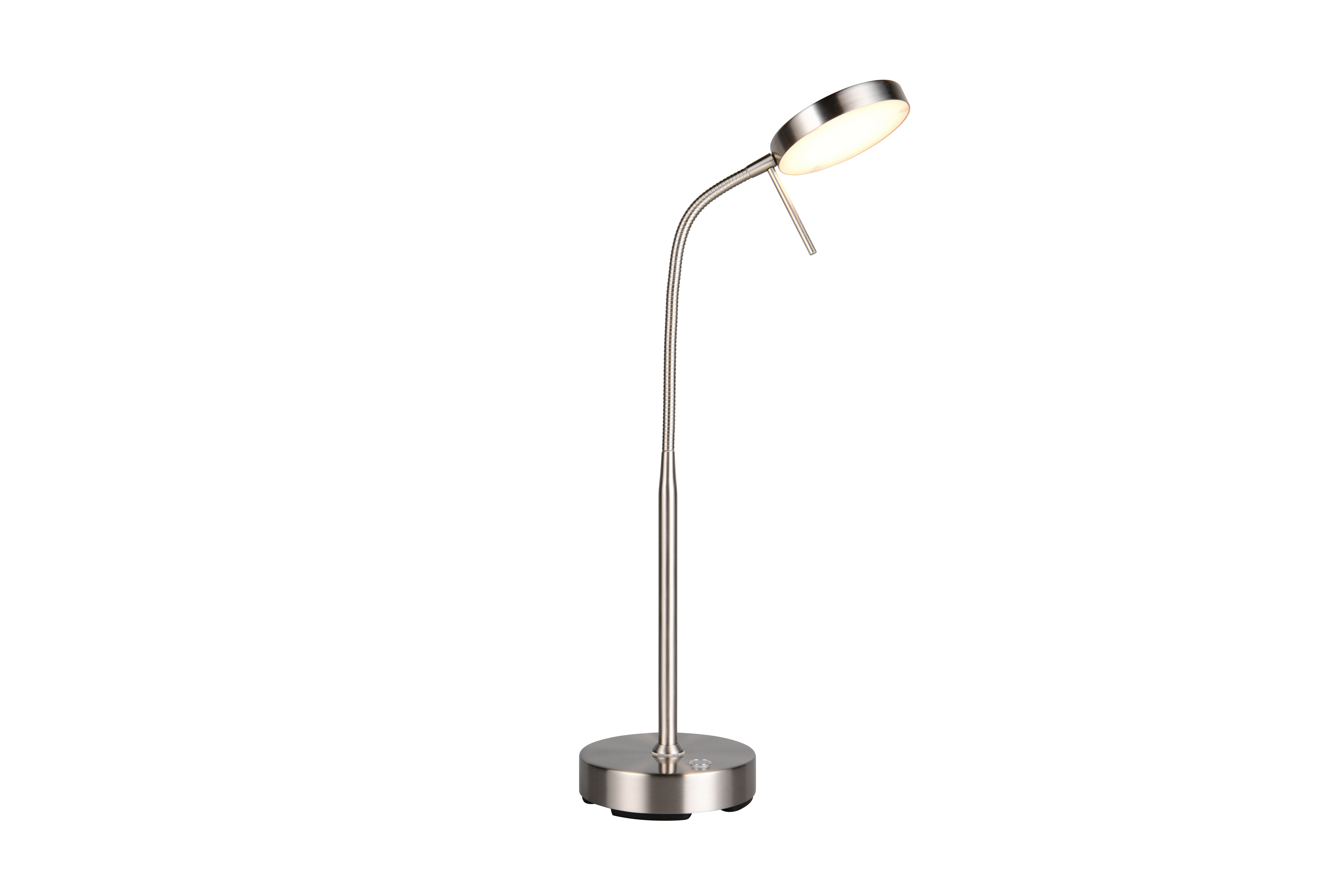 Akku-Tischleuchte Moreno - LED/5W, USB, nickel matt, ca. 25x14x40cm