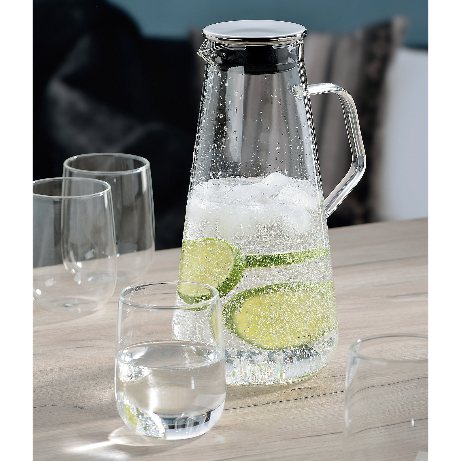 Saftkrug Fontana 25,5x12 cm - Glas transparent