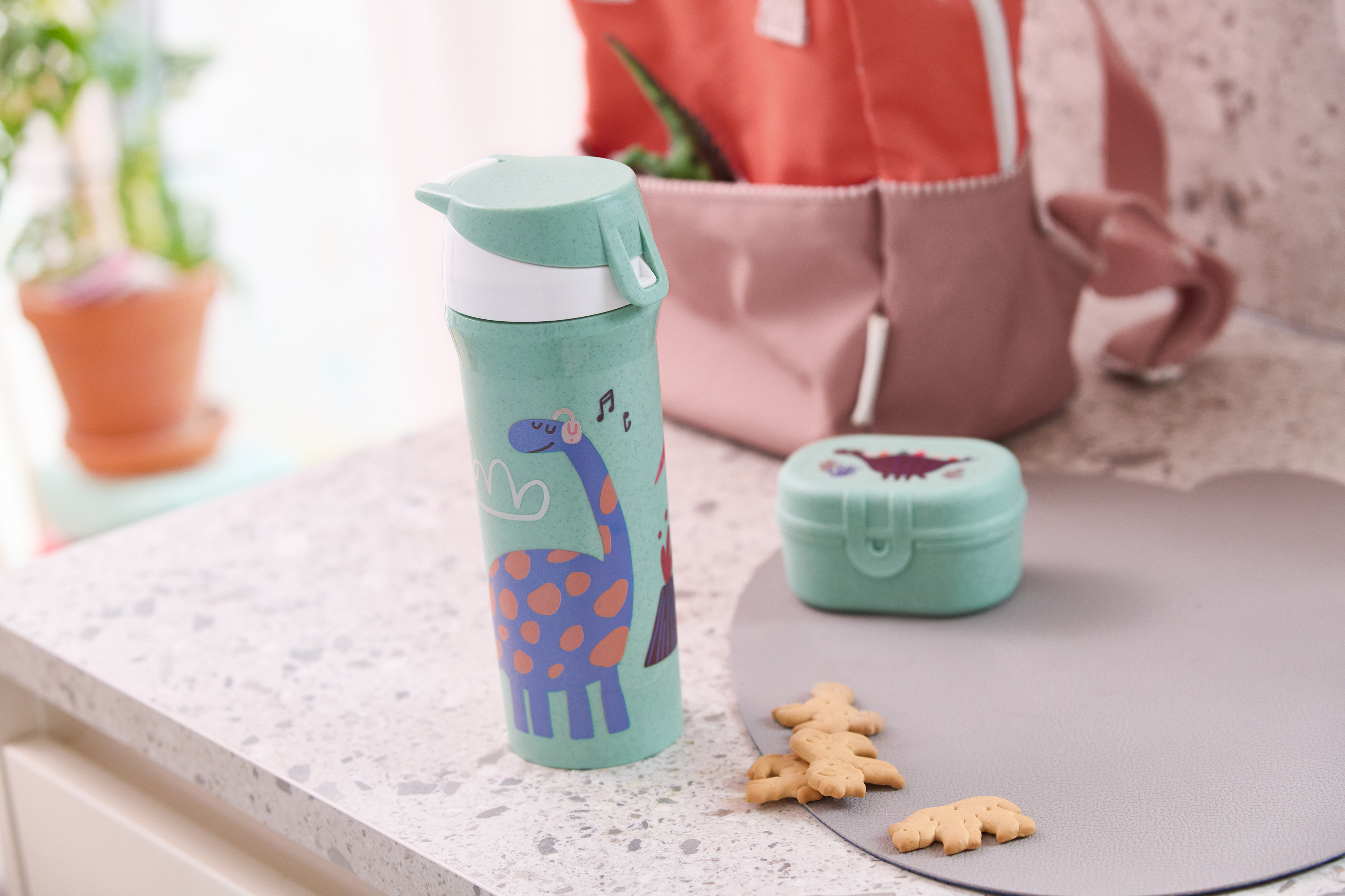 Trinkflasche 500ml, organic green rex - breiter Flaschenhals, 100% CO2-neutral