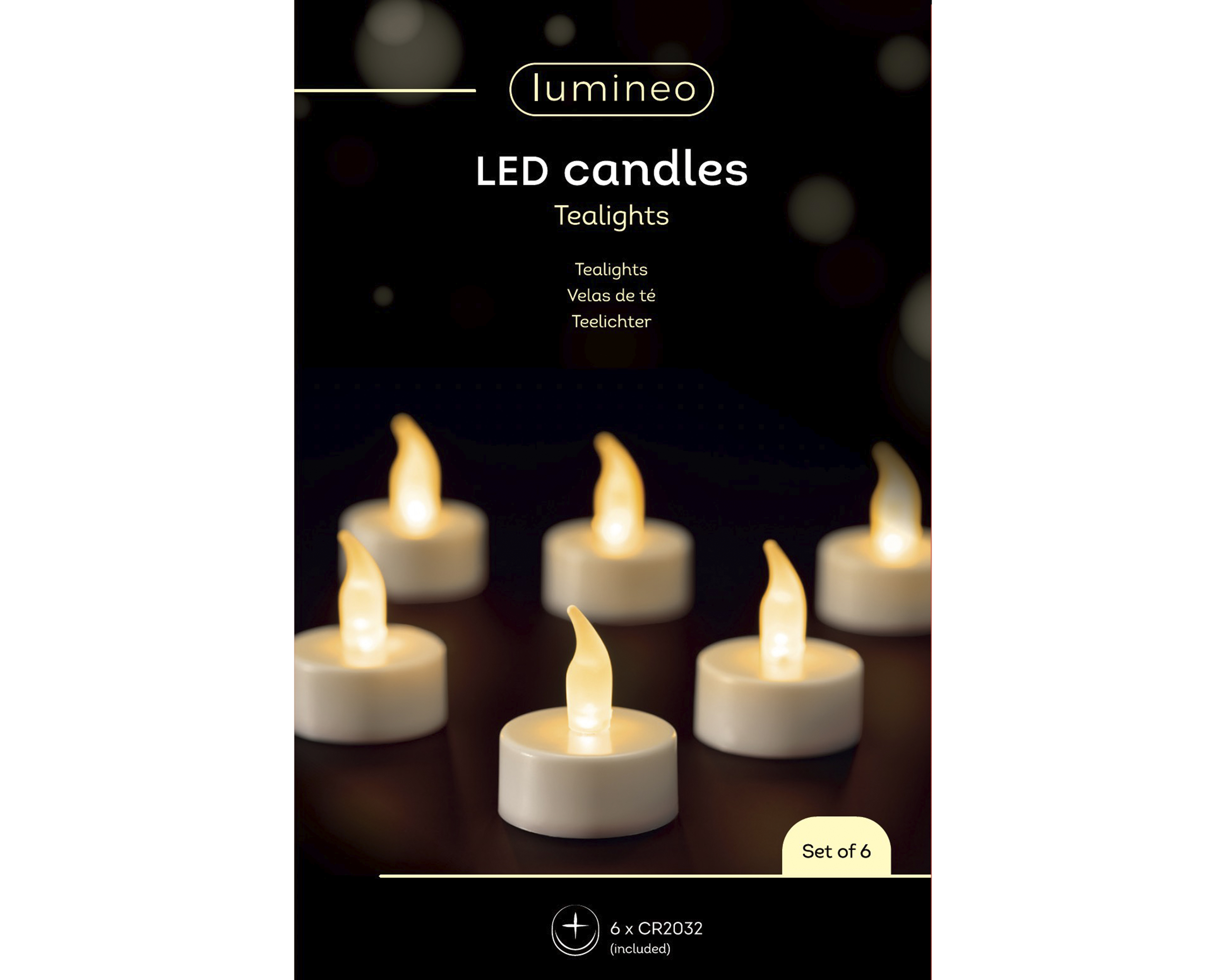 LED Teelicht Kunststoff - Flacker-Effekt, Plastik, Ø3.80-H4.60cm-1L