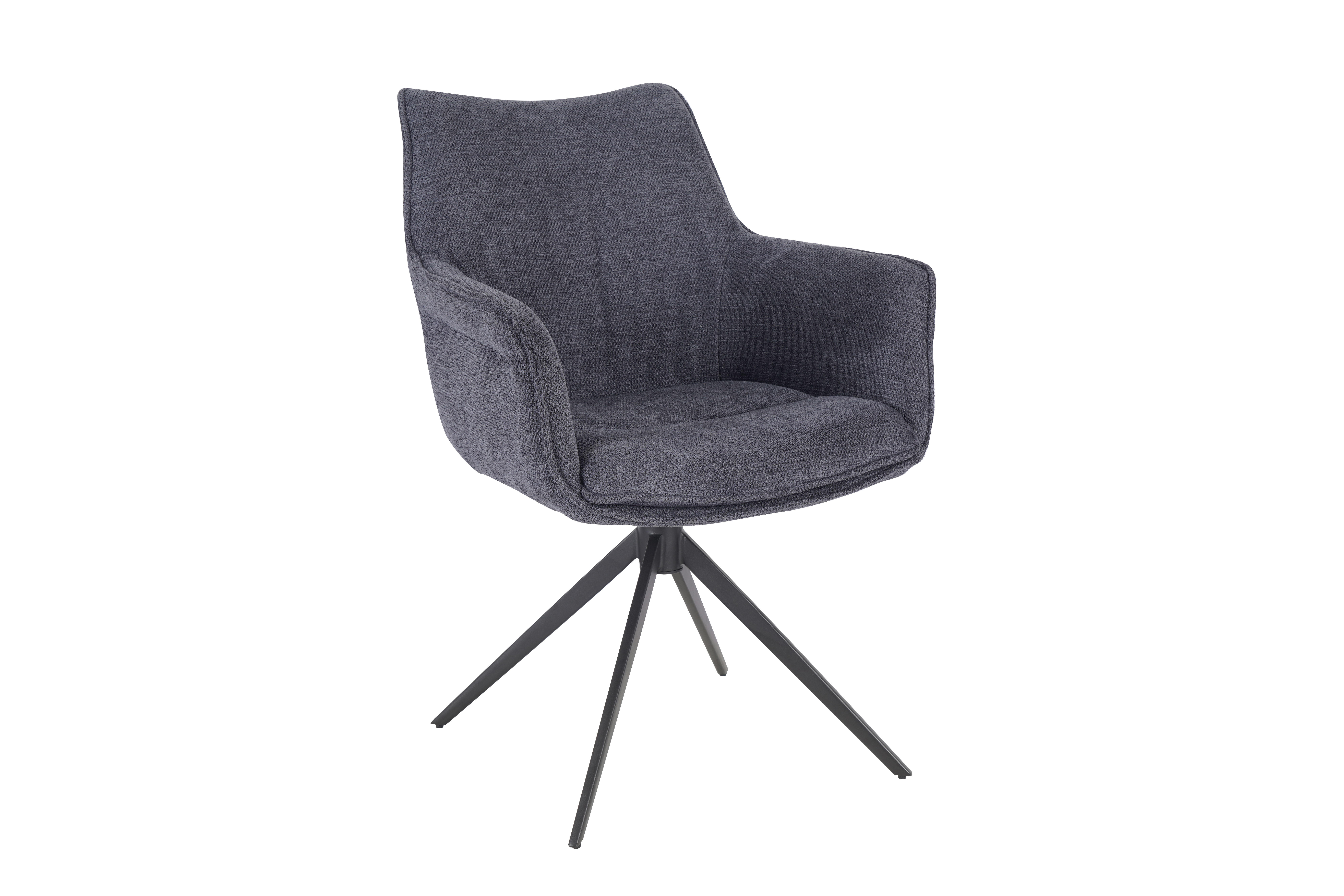 Armlehnstuhl, Bezug marine, 360° drehbar - Maike