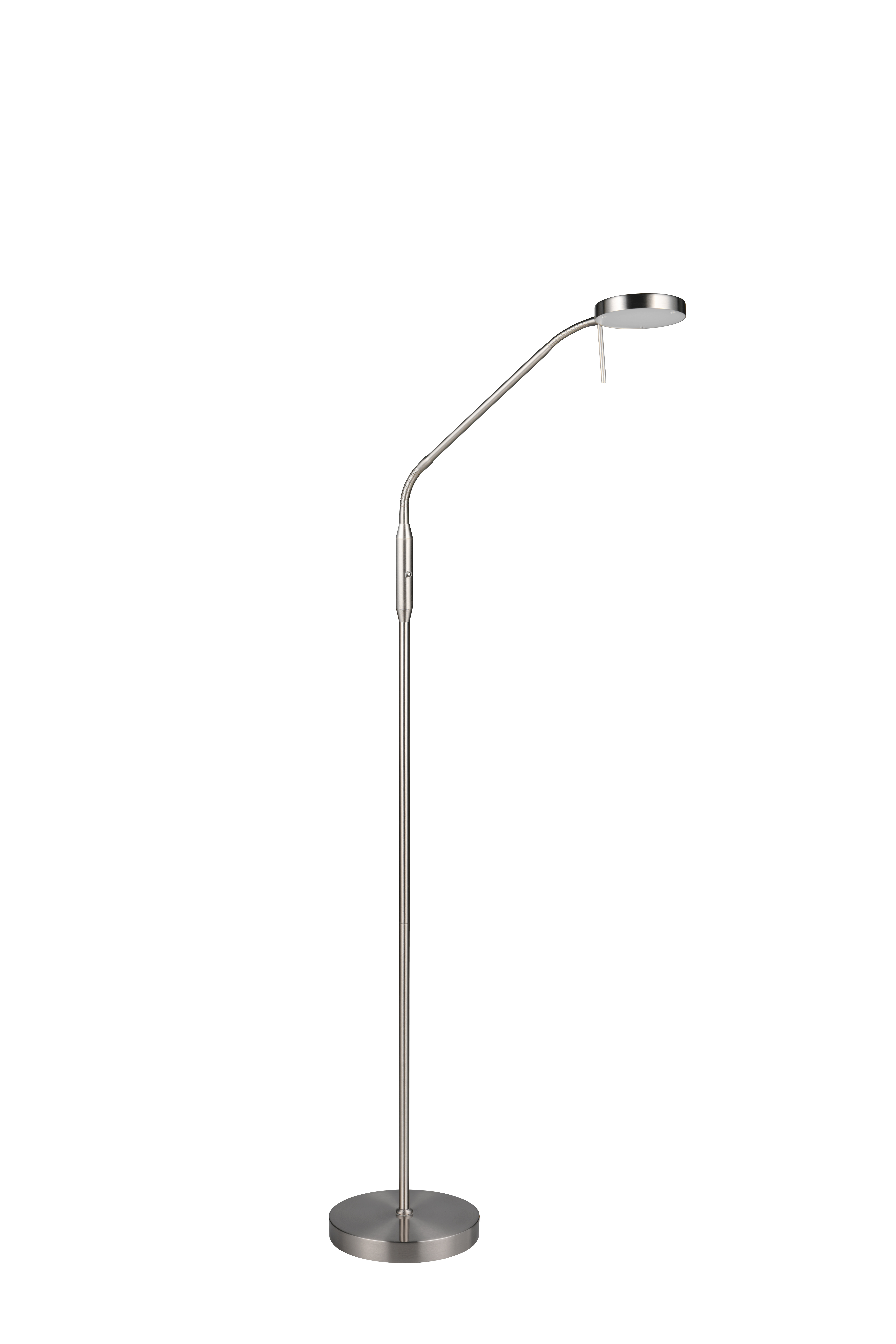 Akku-Stehleuchte Moreno - LED/5W, USB, nickel matt, ca. 40x22x150cm