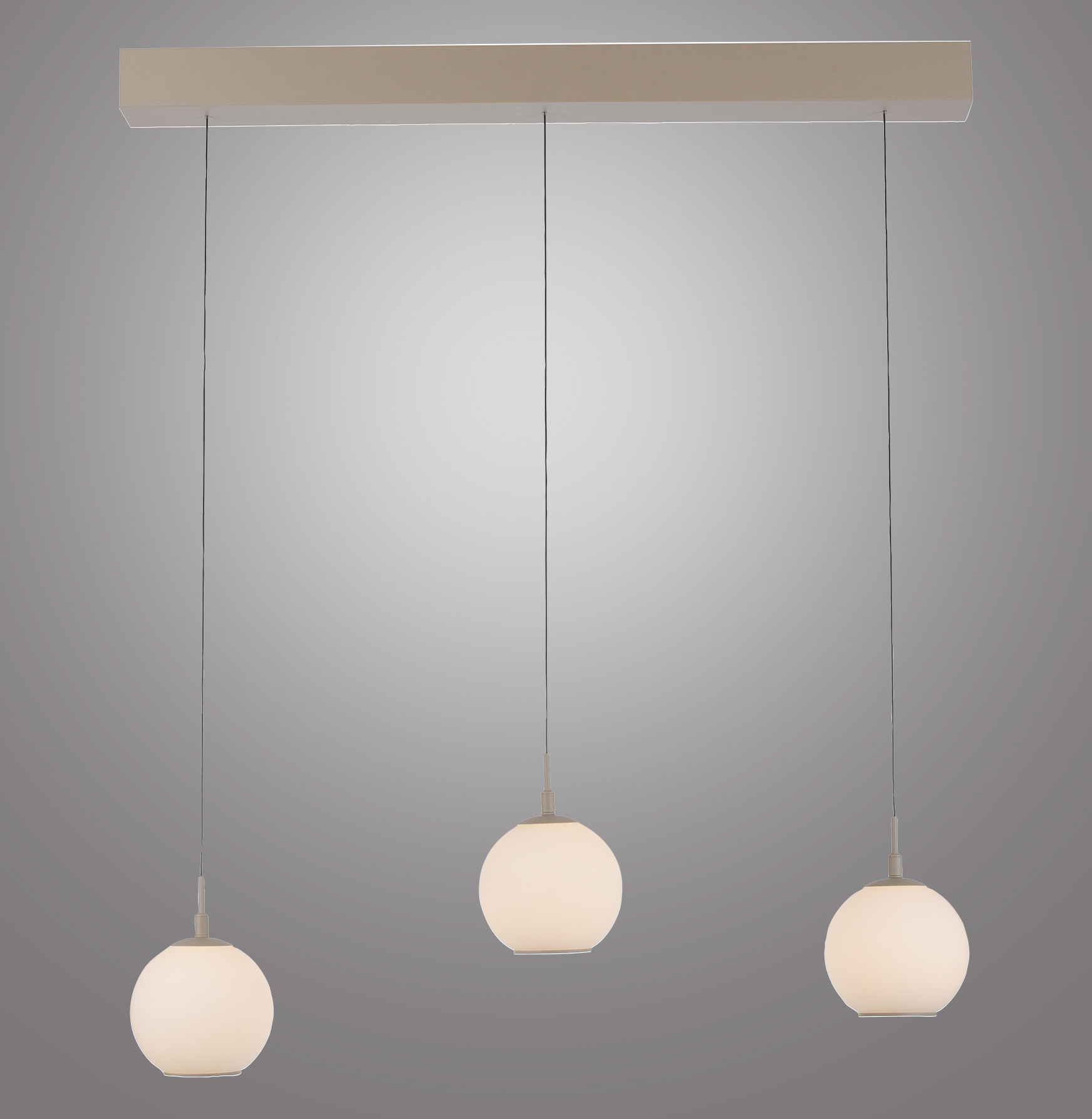 Pendelleuchte SANDORA - 3-flg., LED, sand, Höhenverstellbar