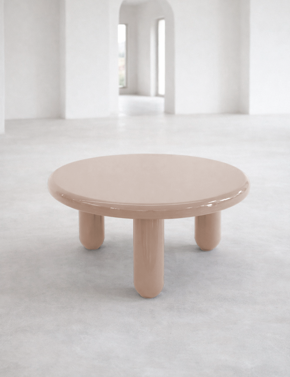 Couchtisch Mauro beige Höhe 38 cm - Coco Maison