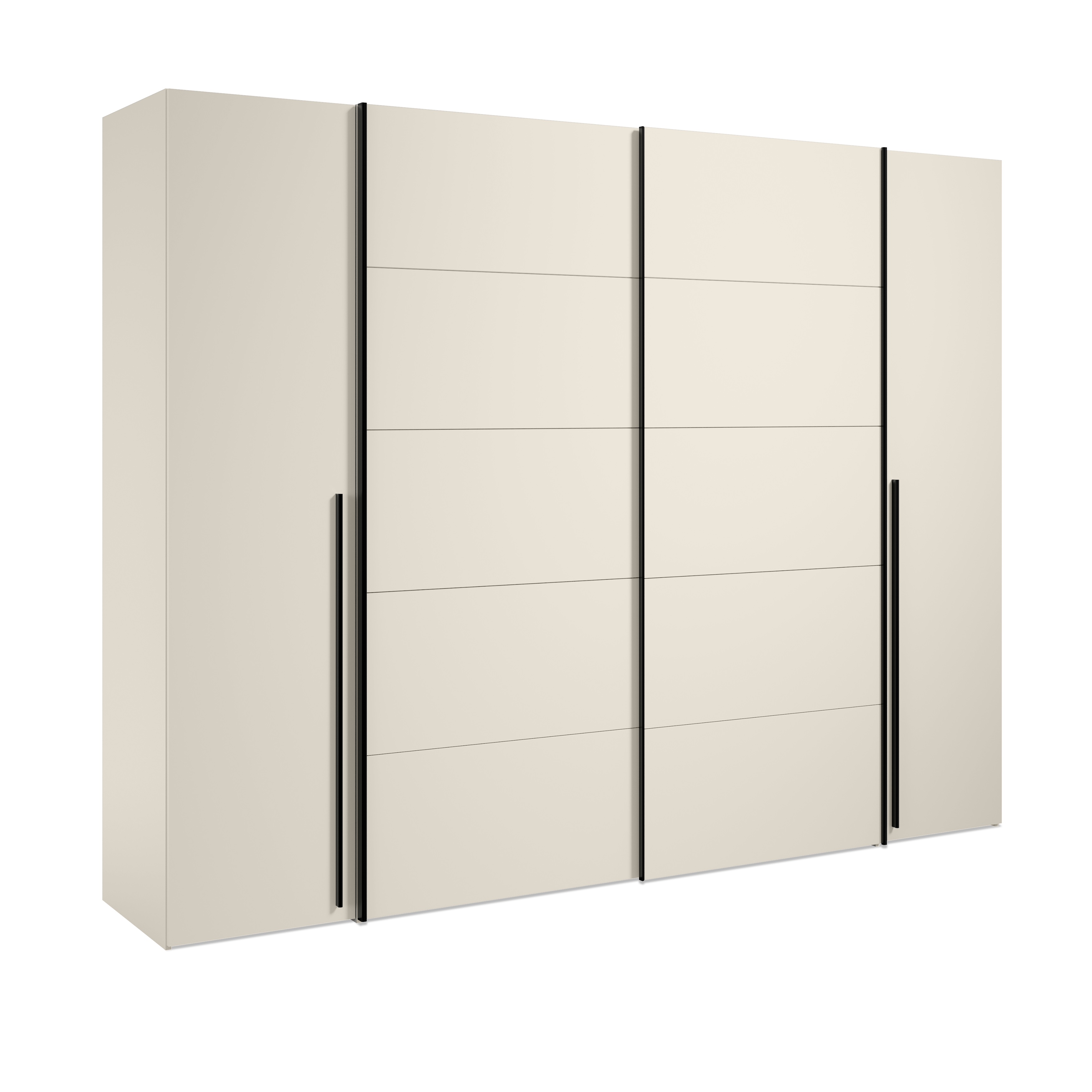 Schwebe-/Drehtürenschrank, Dekor sand - Fahda