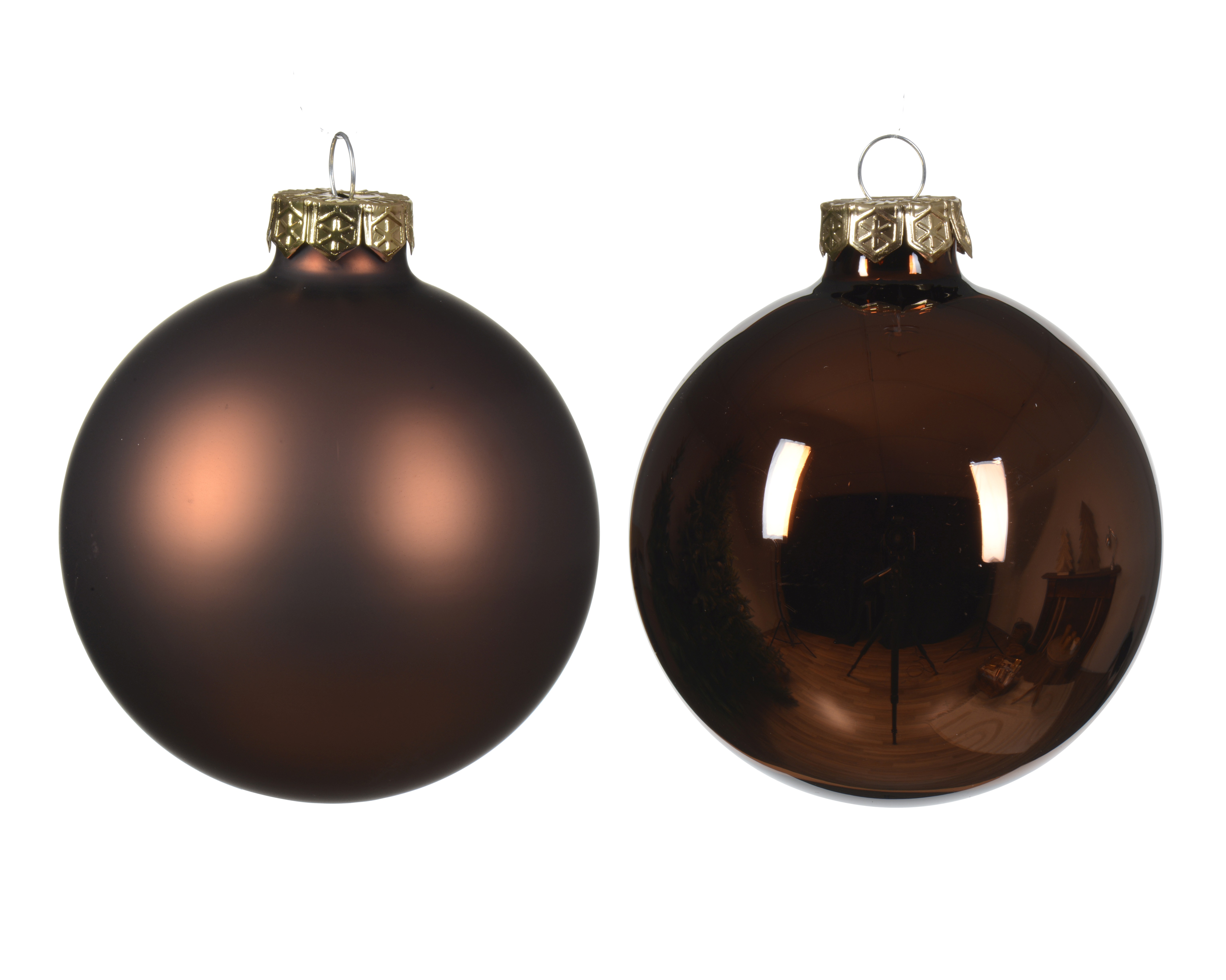 Kugelset 16-er - espressobraun, Glas, Ø8cm