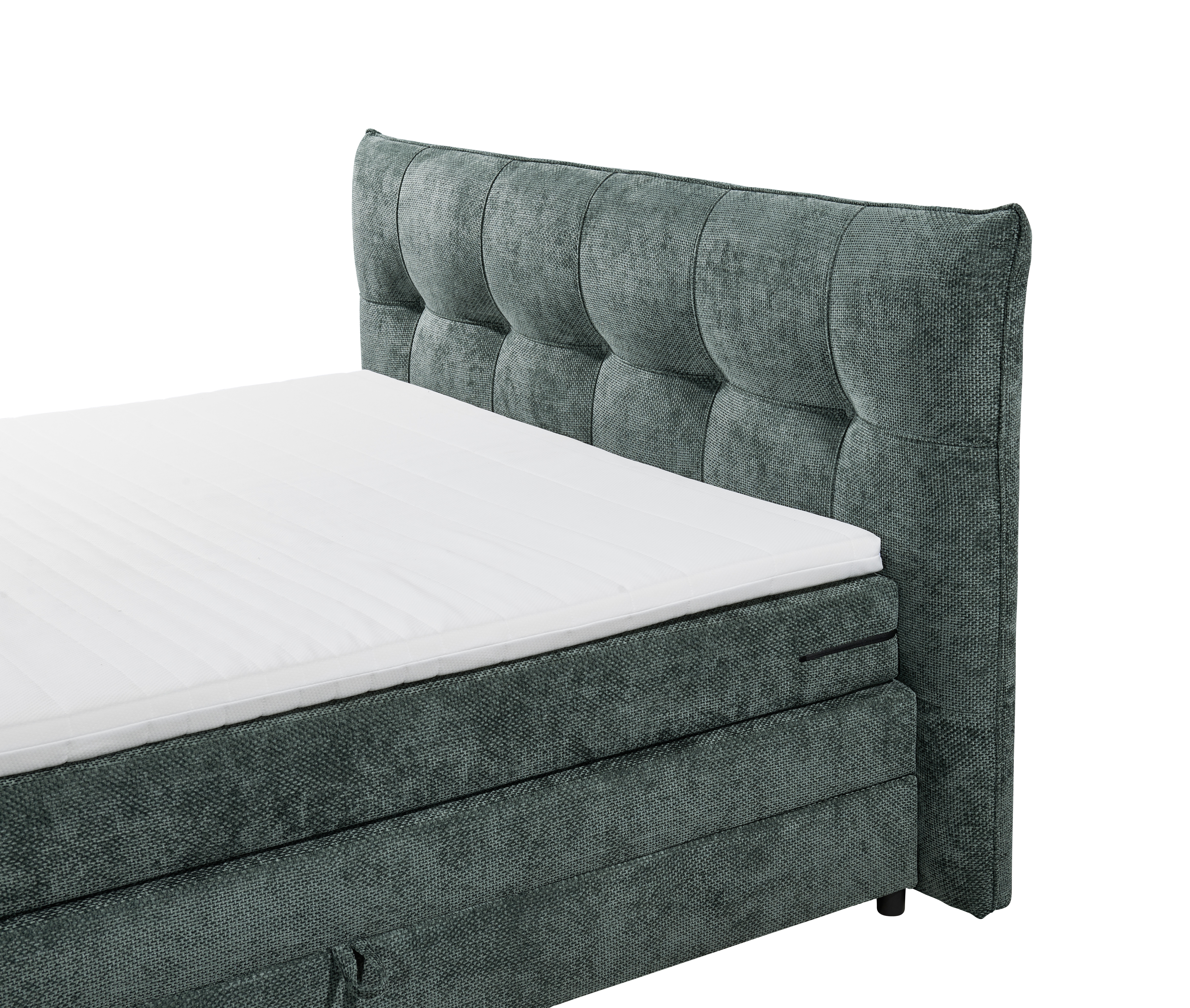 Boxspringbett, inkl. Bettkasten+Topper - Emilla