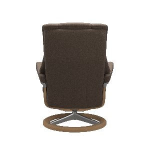 Relaxsessel mit Hocker, Leder, Größe M - Mayfair