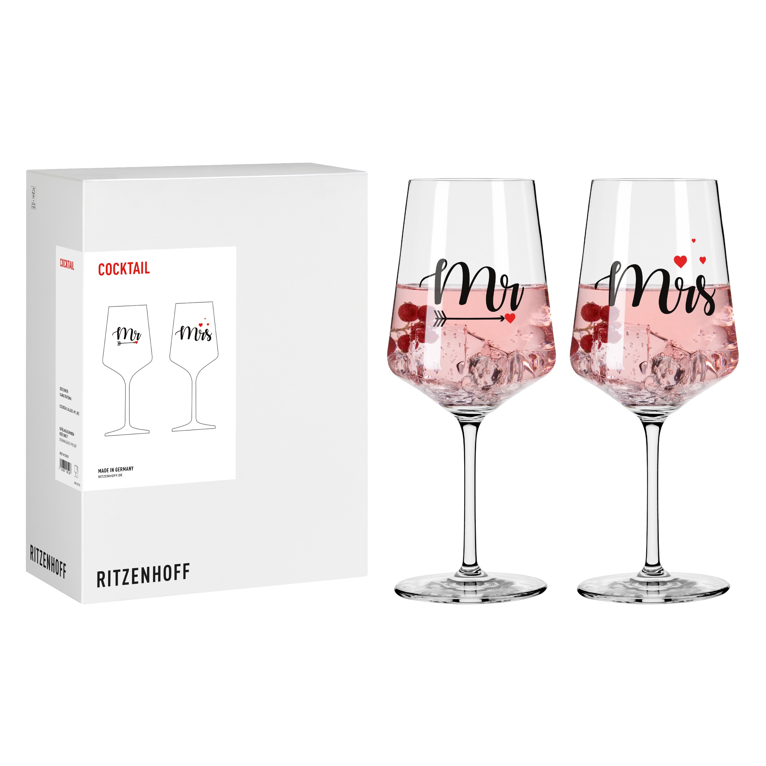 Ritzenhoff Cocktailglas-Set Liebe - 2-er Set