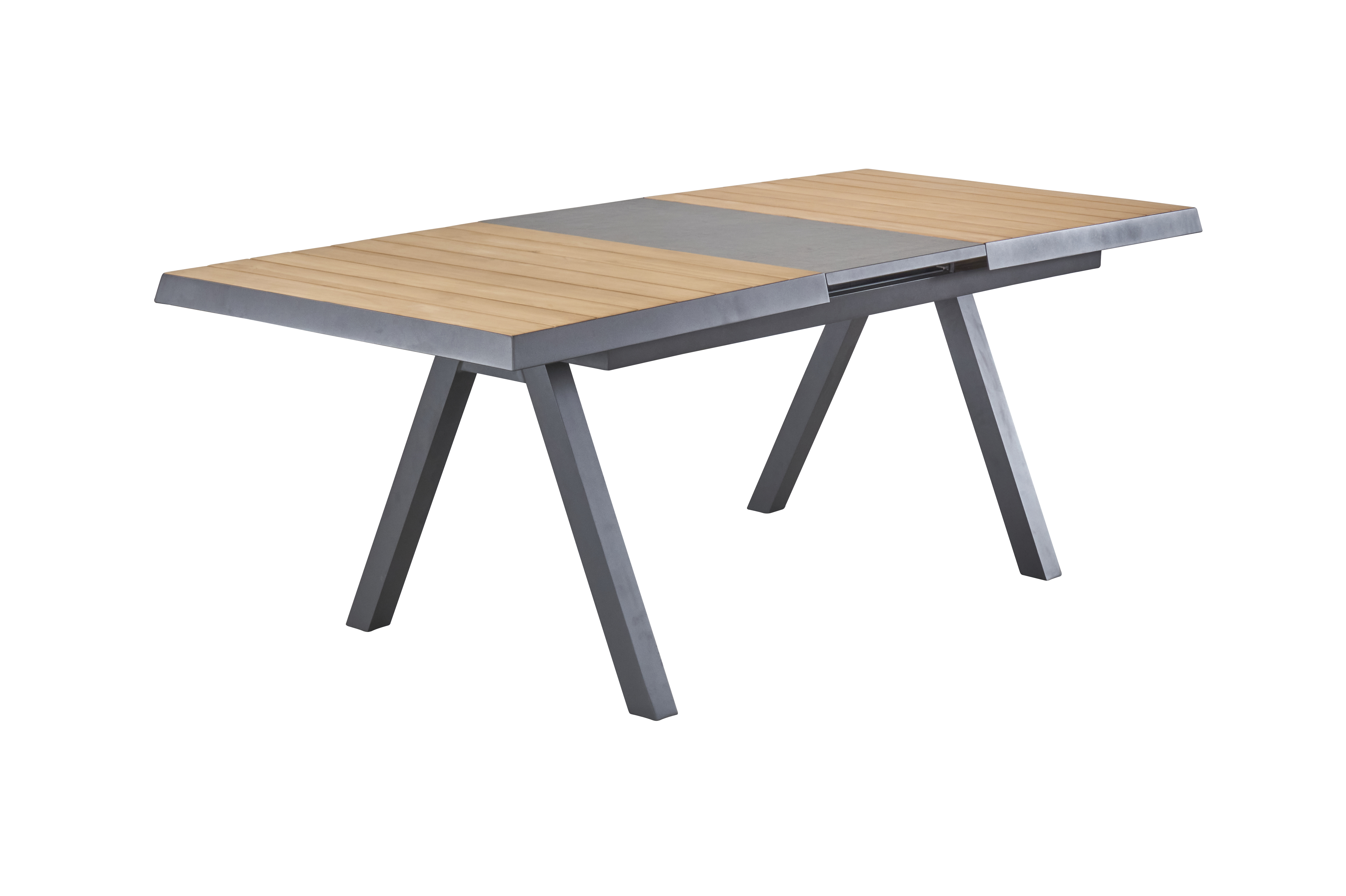 Ausziehtisch, Synchronauszug, Teakholz - Kumasi