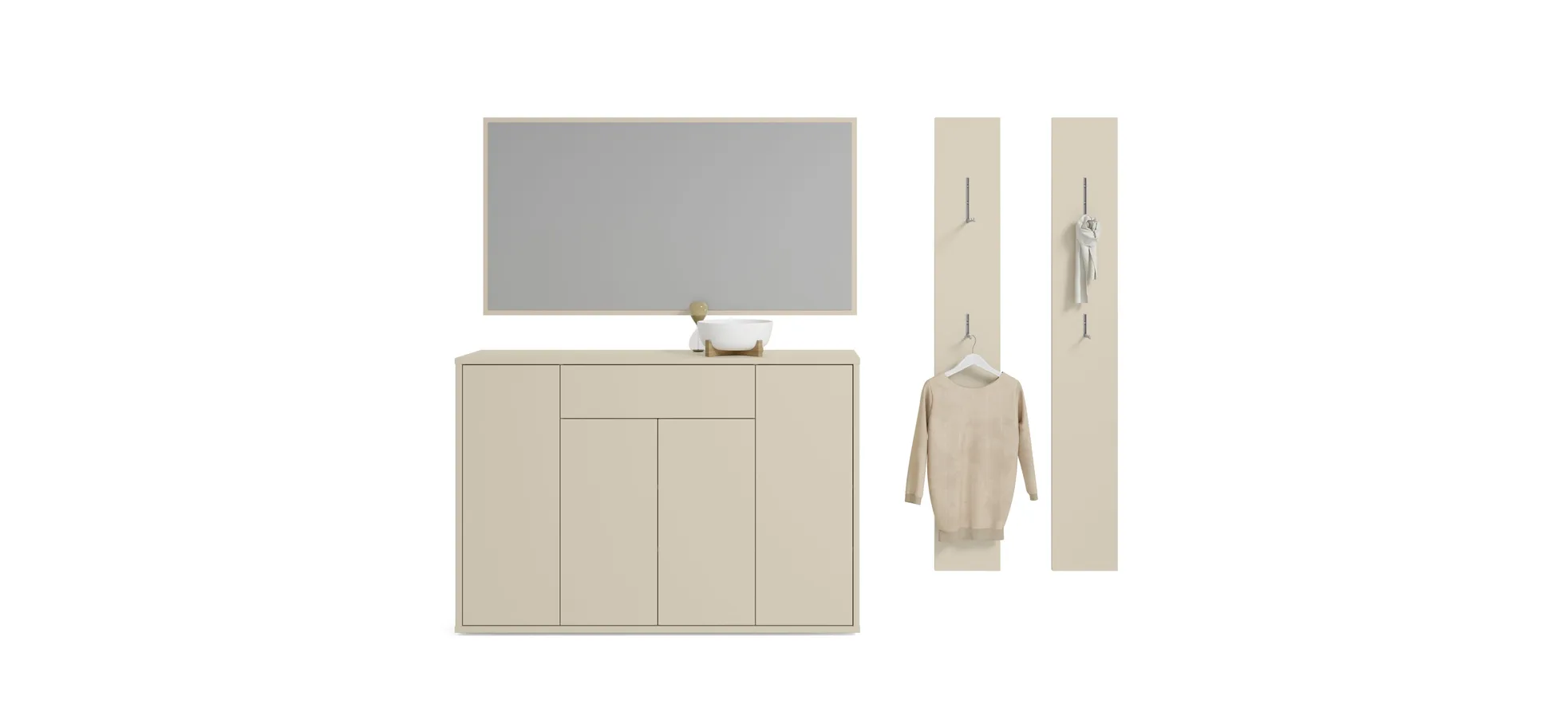 Garderobenpaneel, Dekor sand - Faid