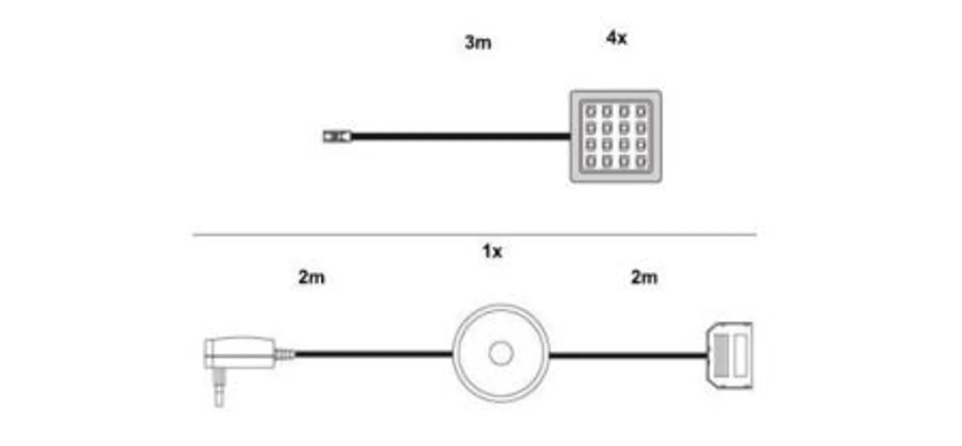 LED-Unterbauleuchte - 4er Set