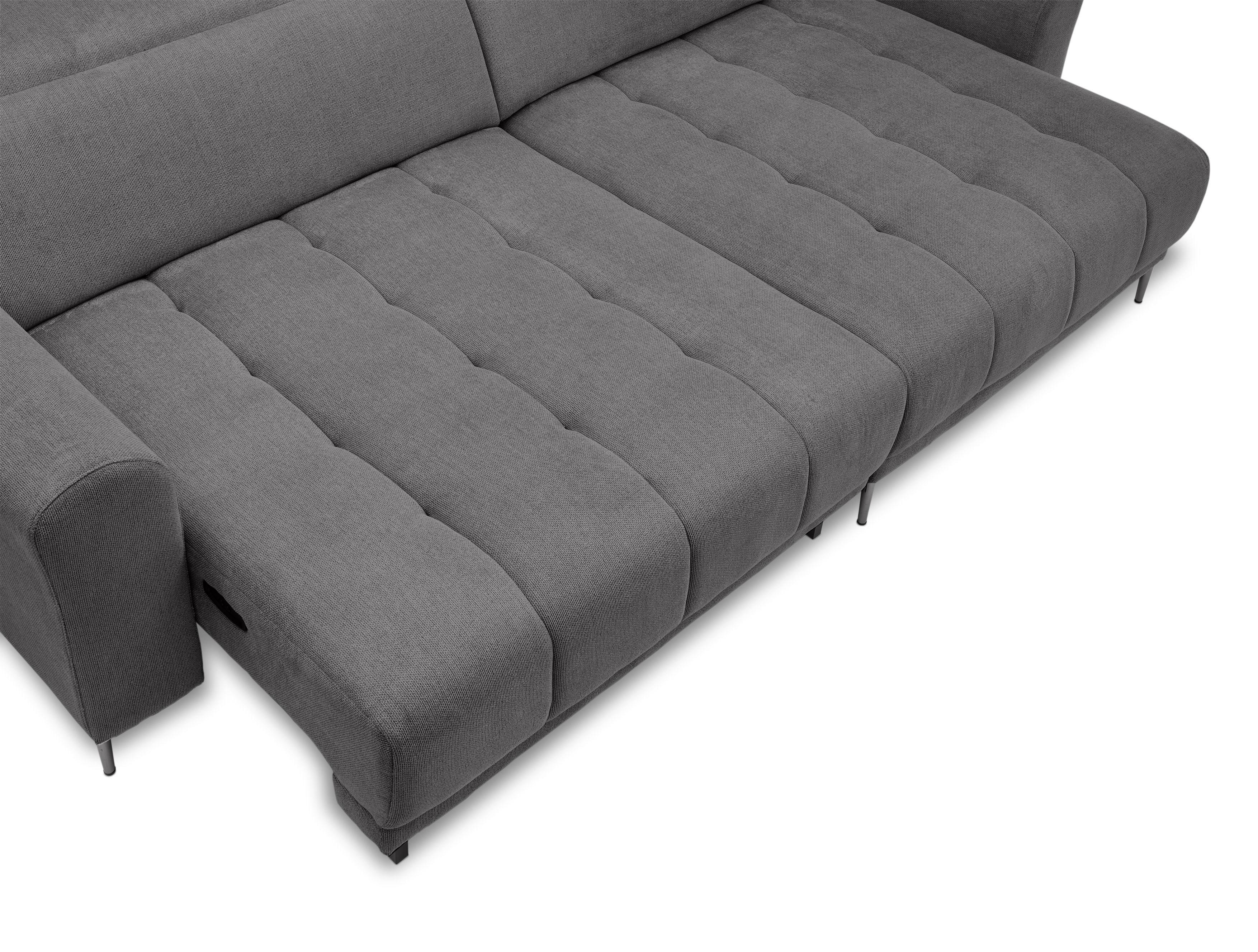 Ecksofa, Stoff graphit  - Minao