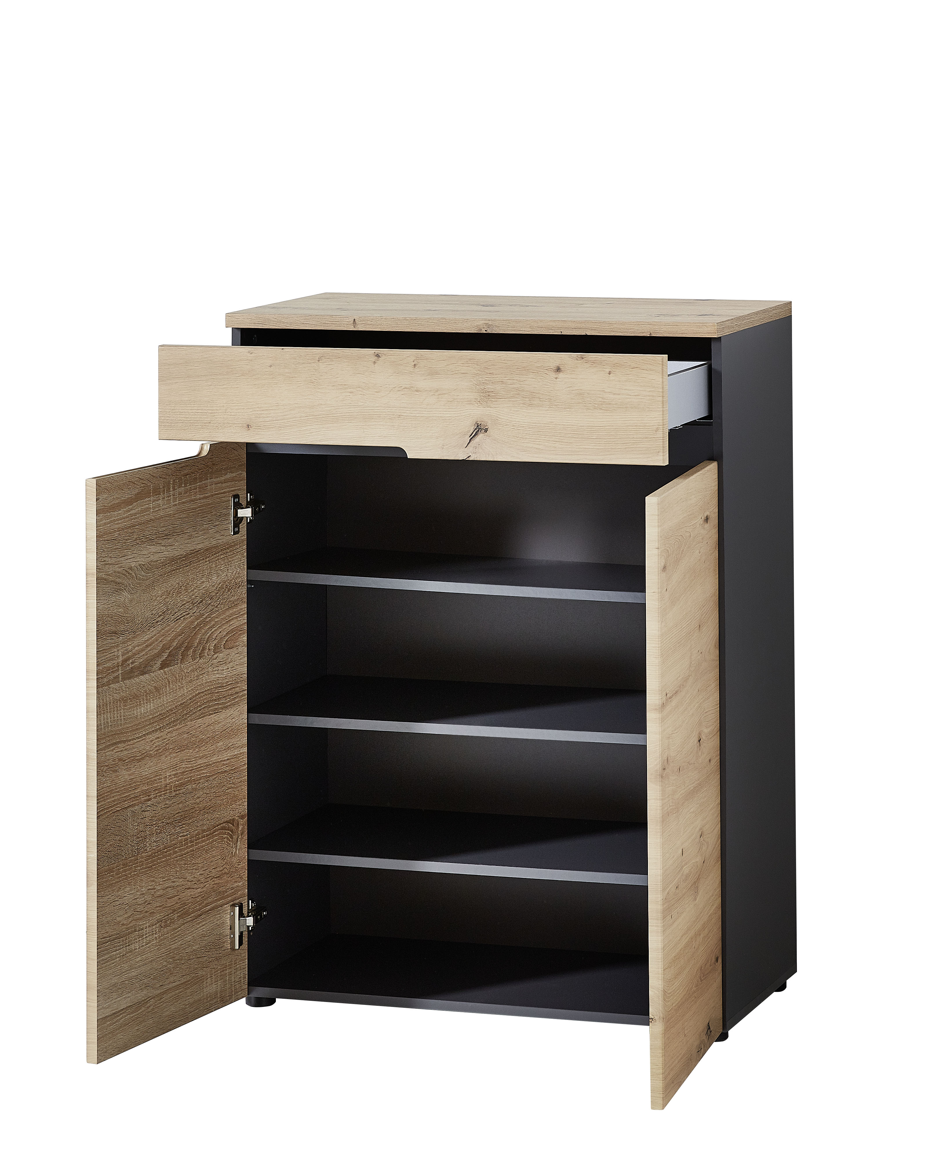 Schuhschrank, Artisan Eiche MDF - Ilario