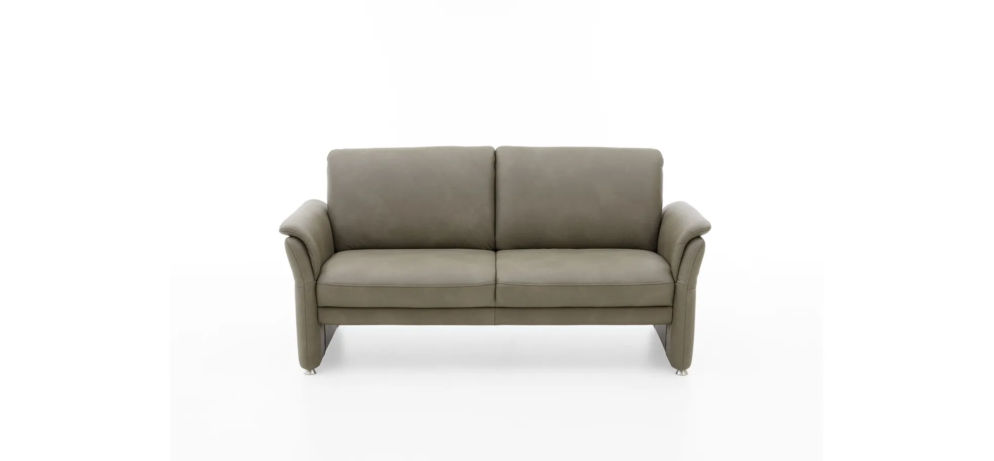Sofa - 2,5-Sitzer, Leder Rauchbraun