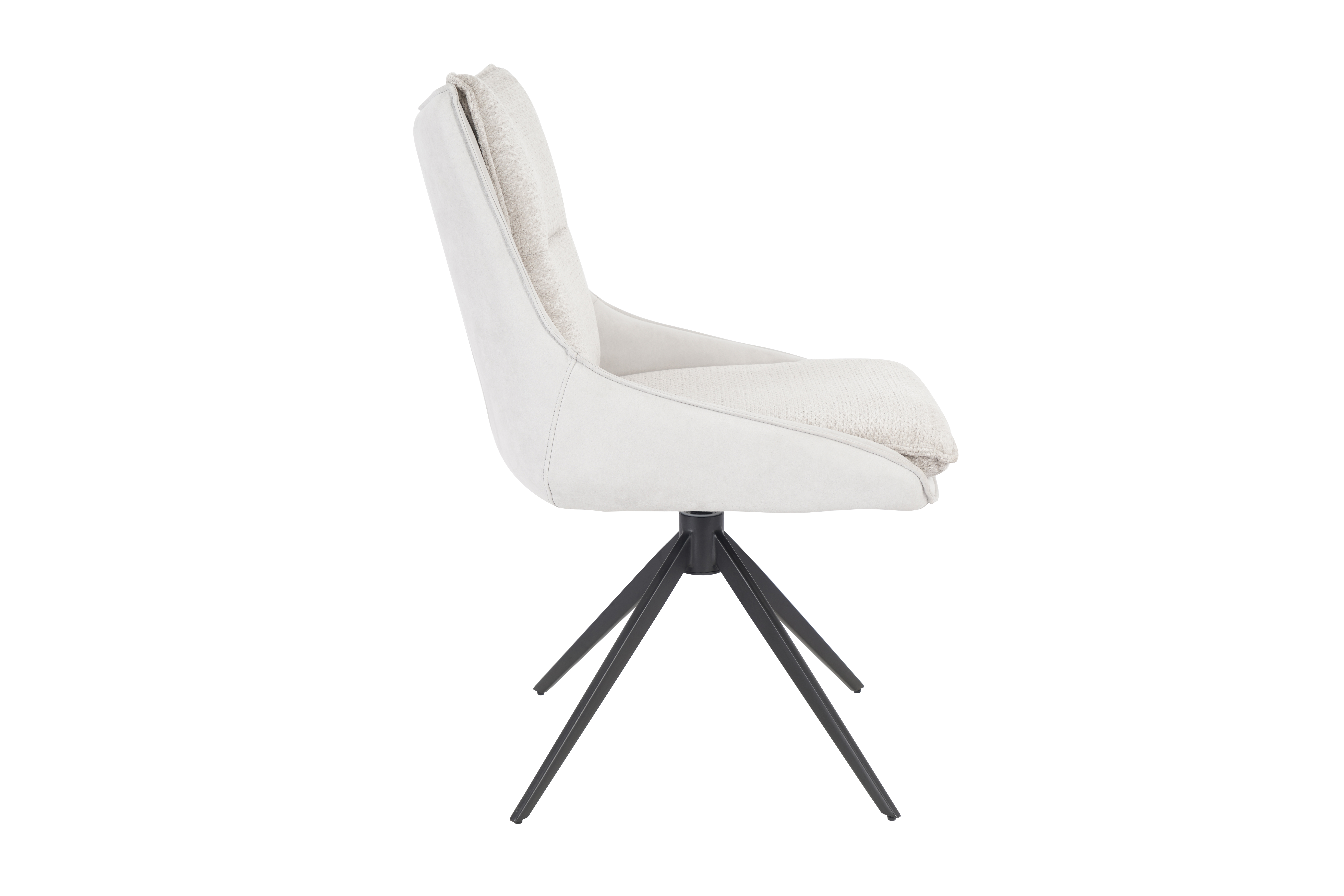 Stuhl, Bezug silber/Retrobliss, drehbar - Mandy